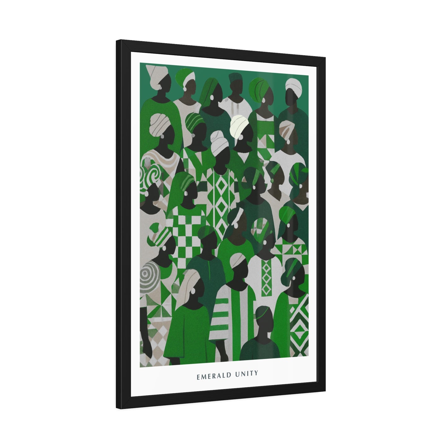 Emerald Unity - Framed Poster Print