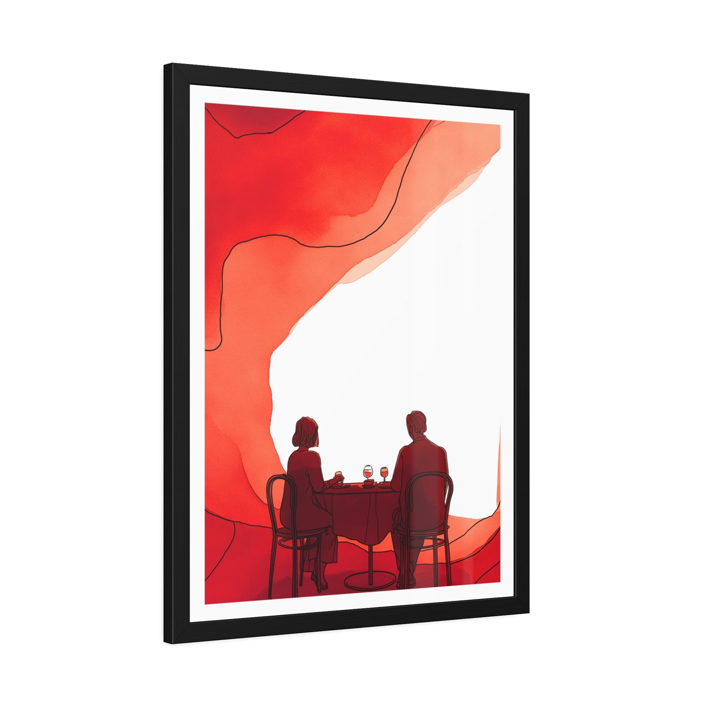 Mangeons ensembles mon amour - Framed Poster Print