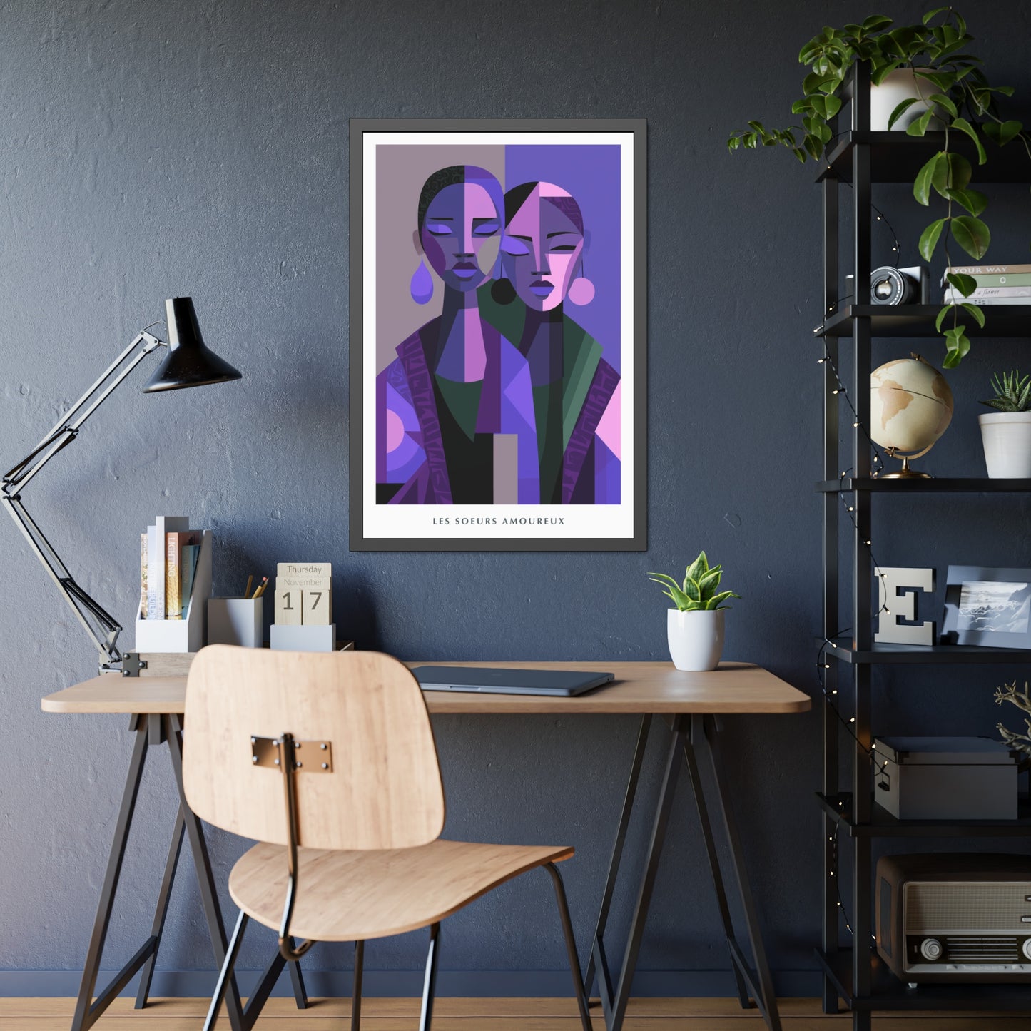 Les Soeurs Amoureux - Framed Poster Print