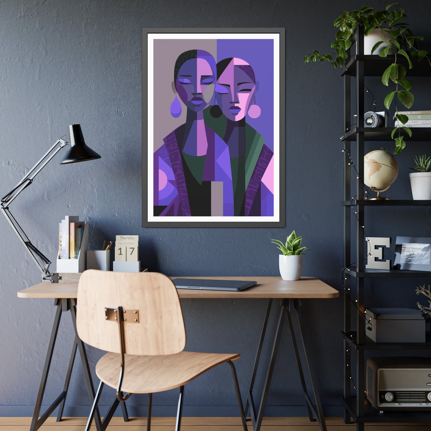 Les Soeurs Amoureux - No text - Framed Poster Print