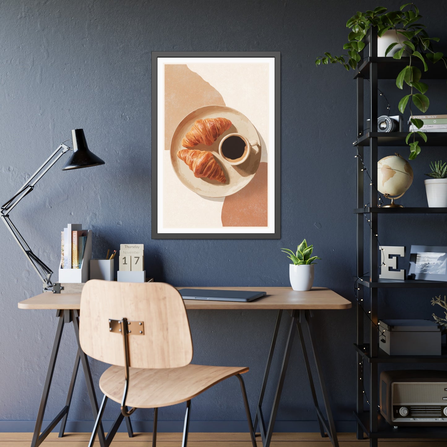 Golden Hour Coffee - Framed Poster Print