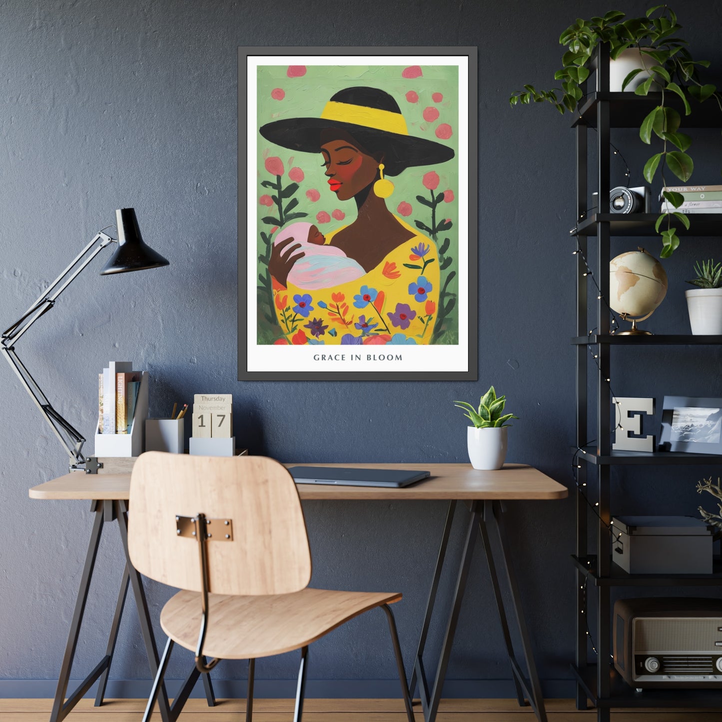 Grace in Bloom - Framed Poster Print