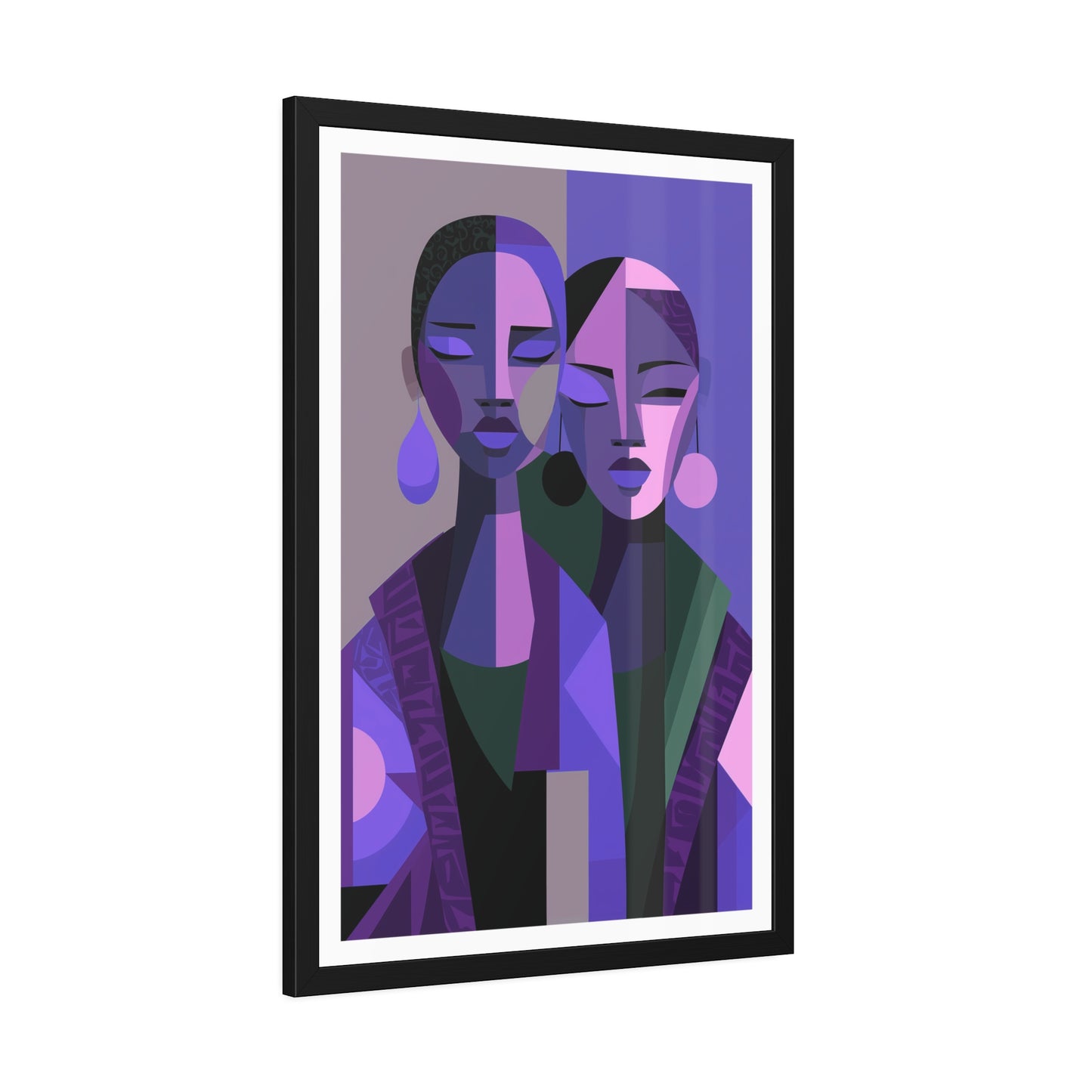 Les Soeurs Amoureux - No text - Framed Poster Print