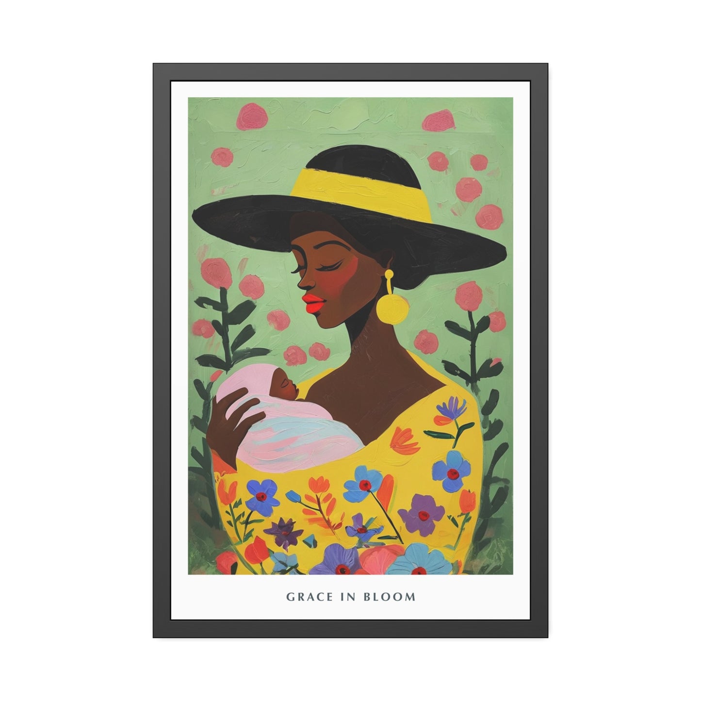 Grace in Bloom - Framed Poster Print