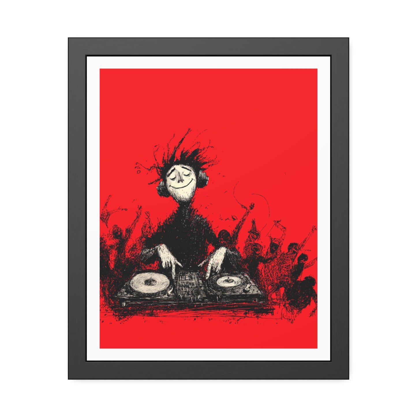 Lost in the music - Framed Poster Print