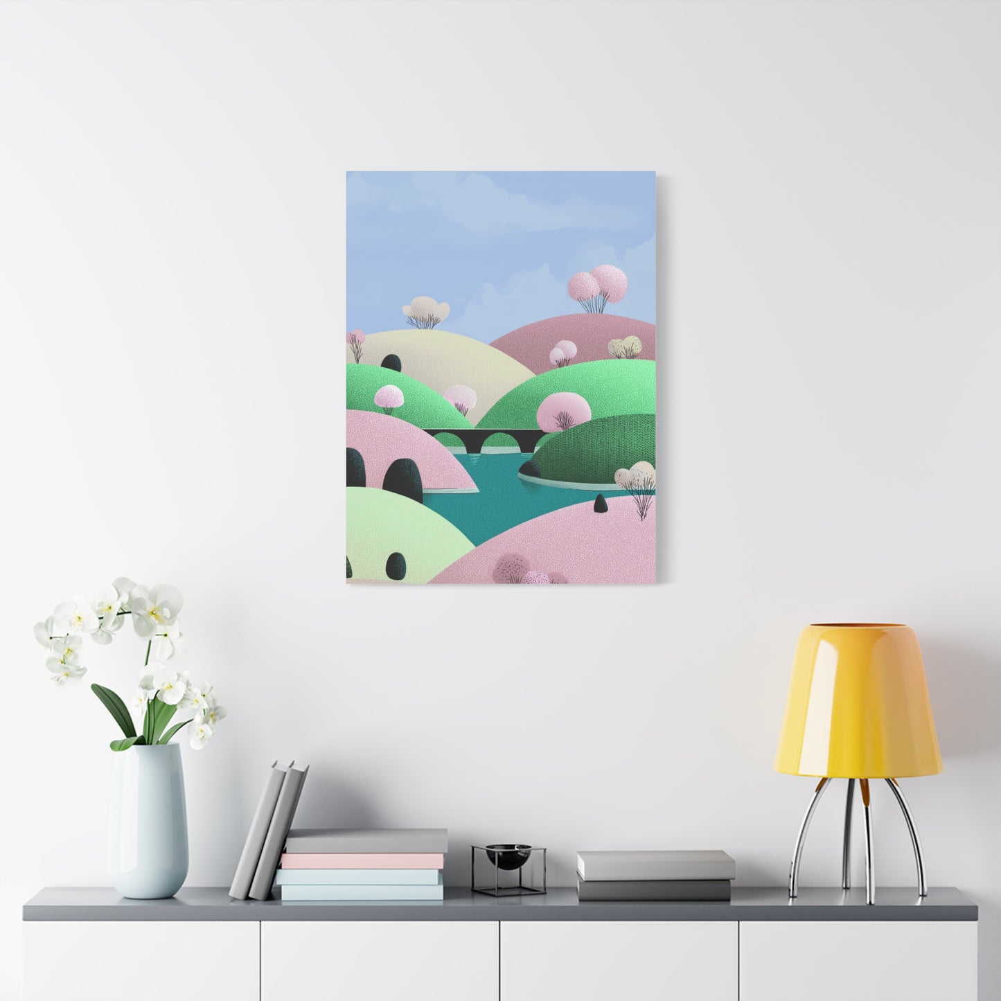 Spring Bridge - Matte Finish, Stretched, 1 25"