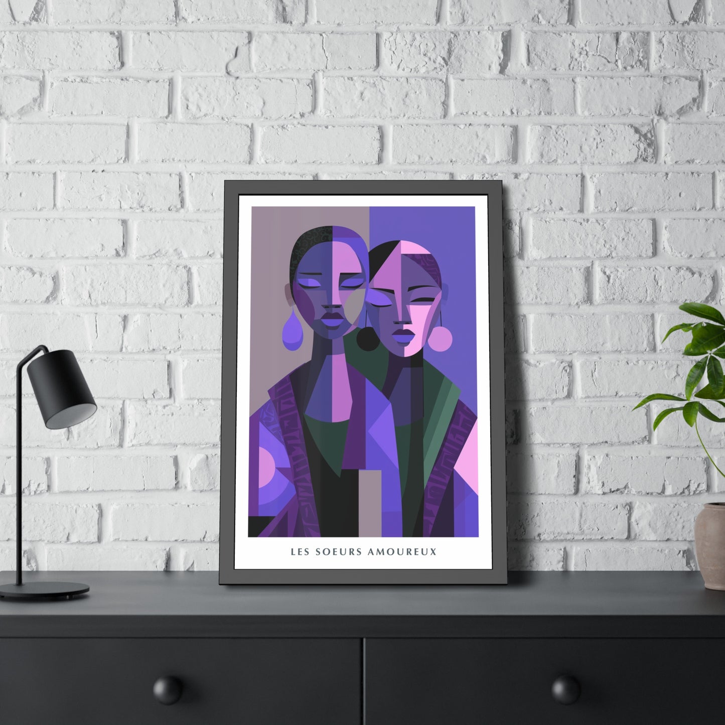 Les Soeurs Amoureux - Framed Poster Print