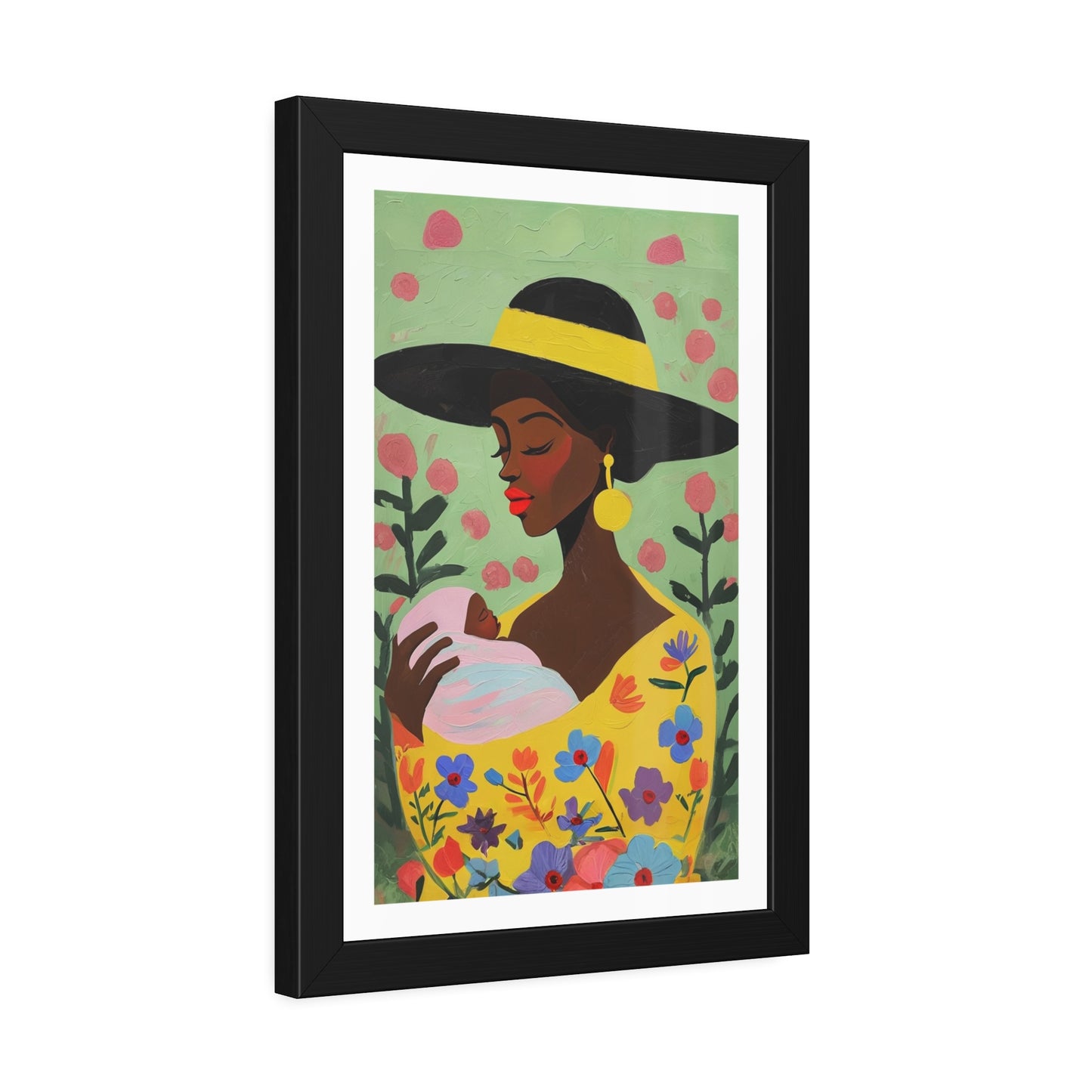 Grace in Bloom - No text - Framed Poster Print