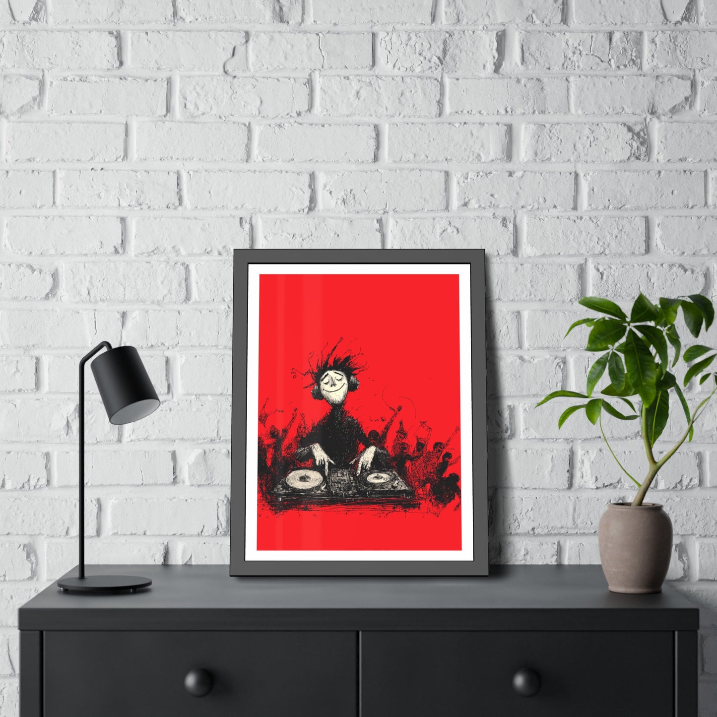 Lost in the music - Framed Poster Print