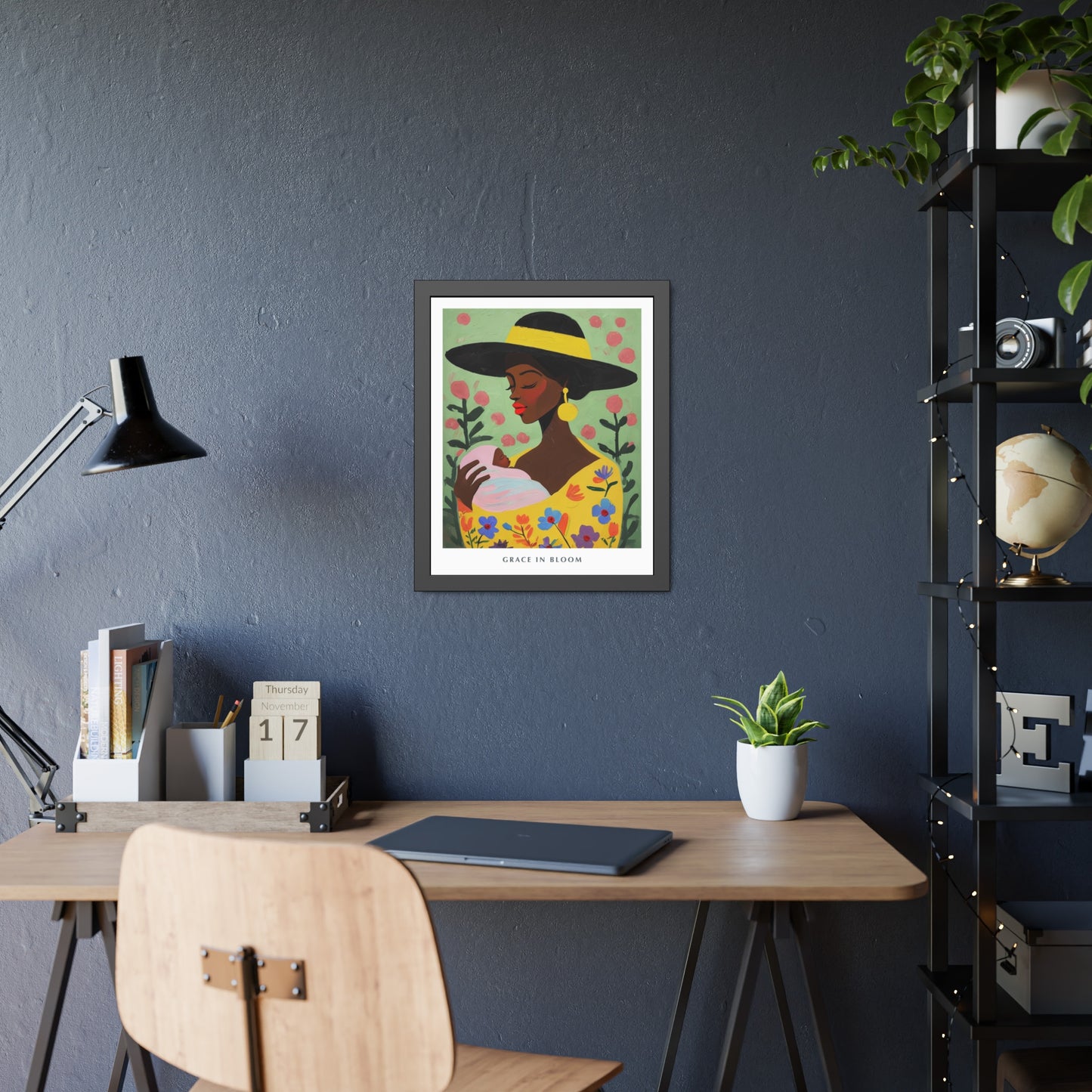 Grace in Bloom - Framed Poster Print