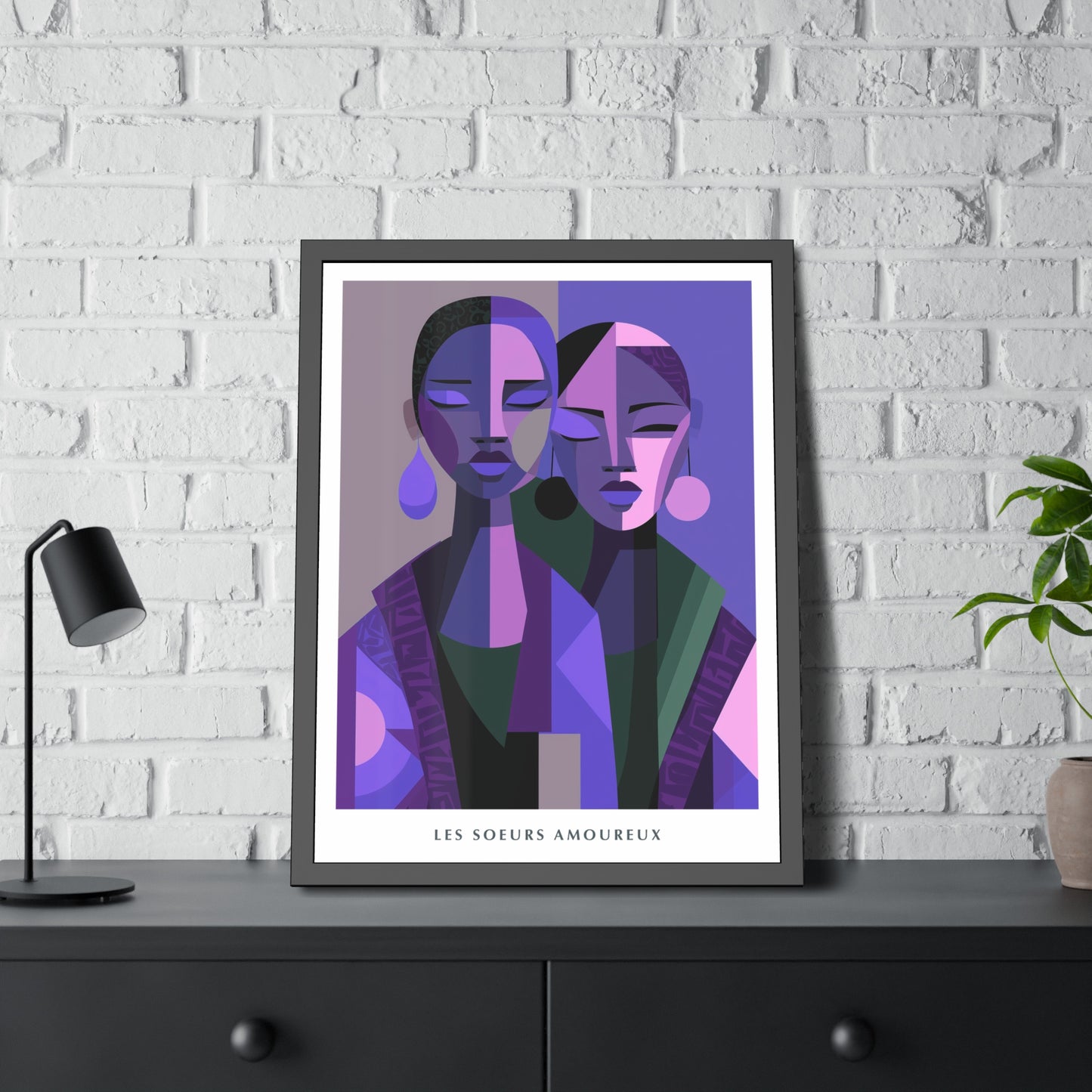 Les Soeurs Amoureux - Framed Poster Print