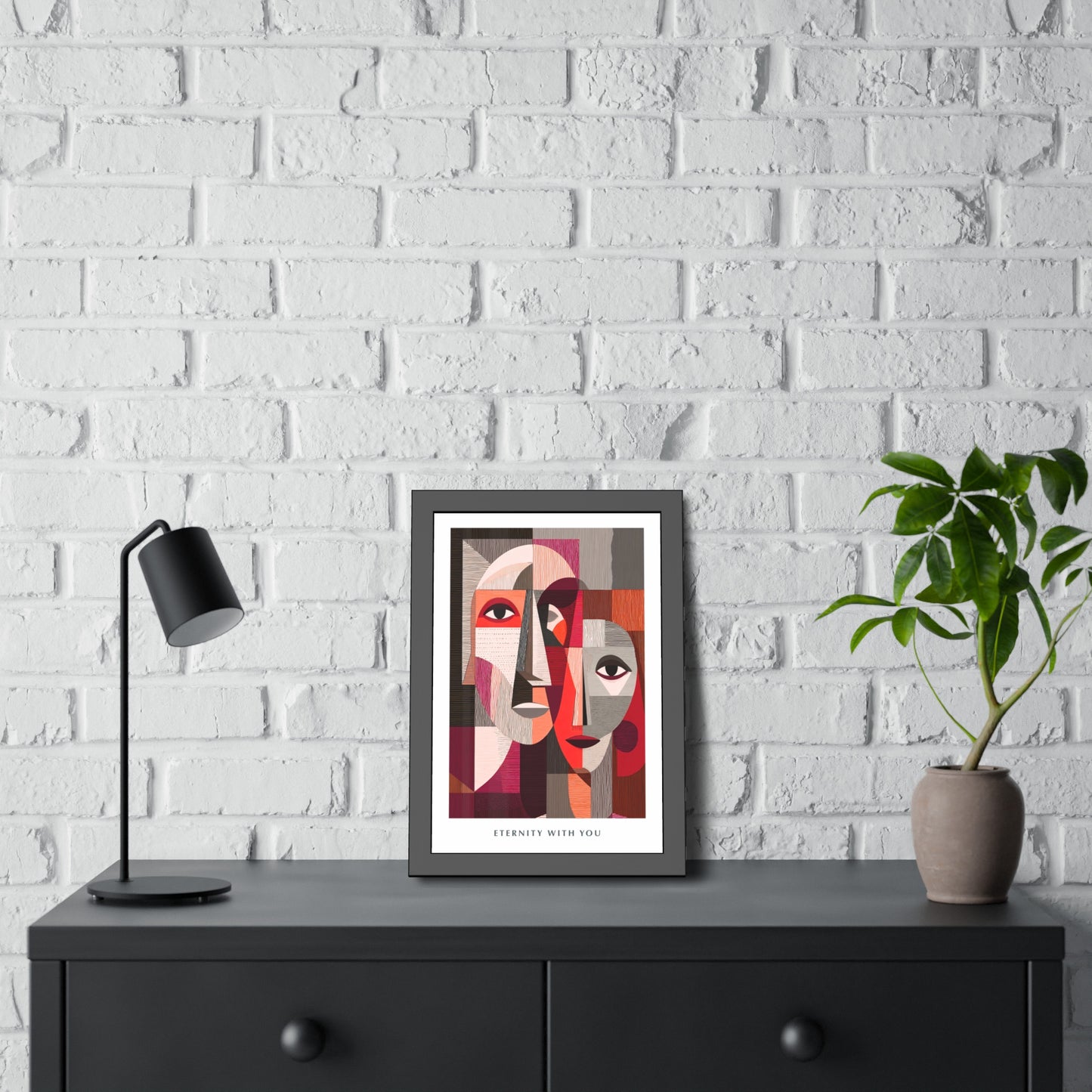 Eternity with you - Framed Poster Print