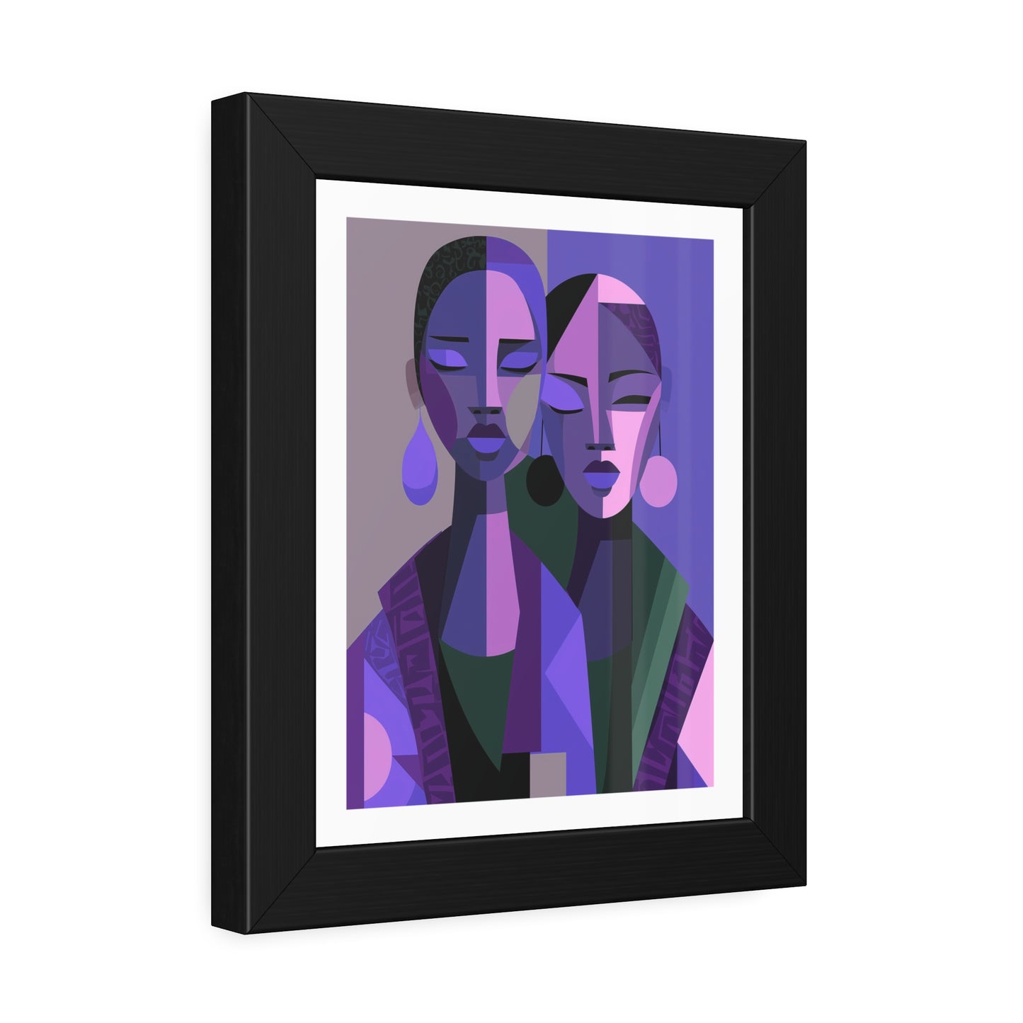 Les Soeurs Amoureux - No text - Framed Poster Print