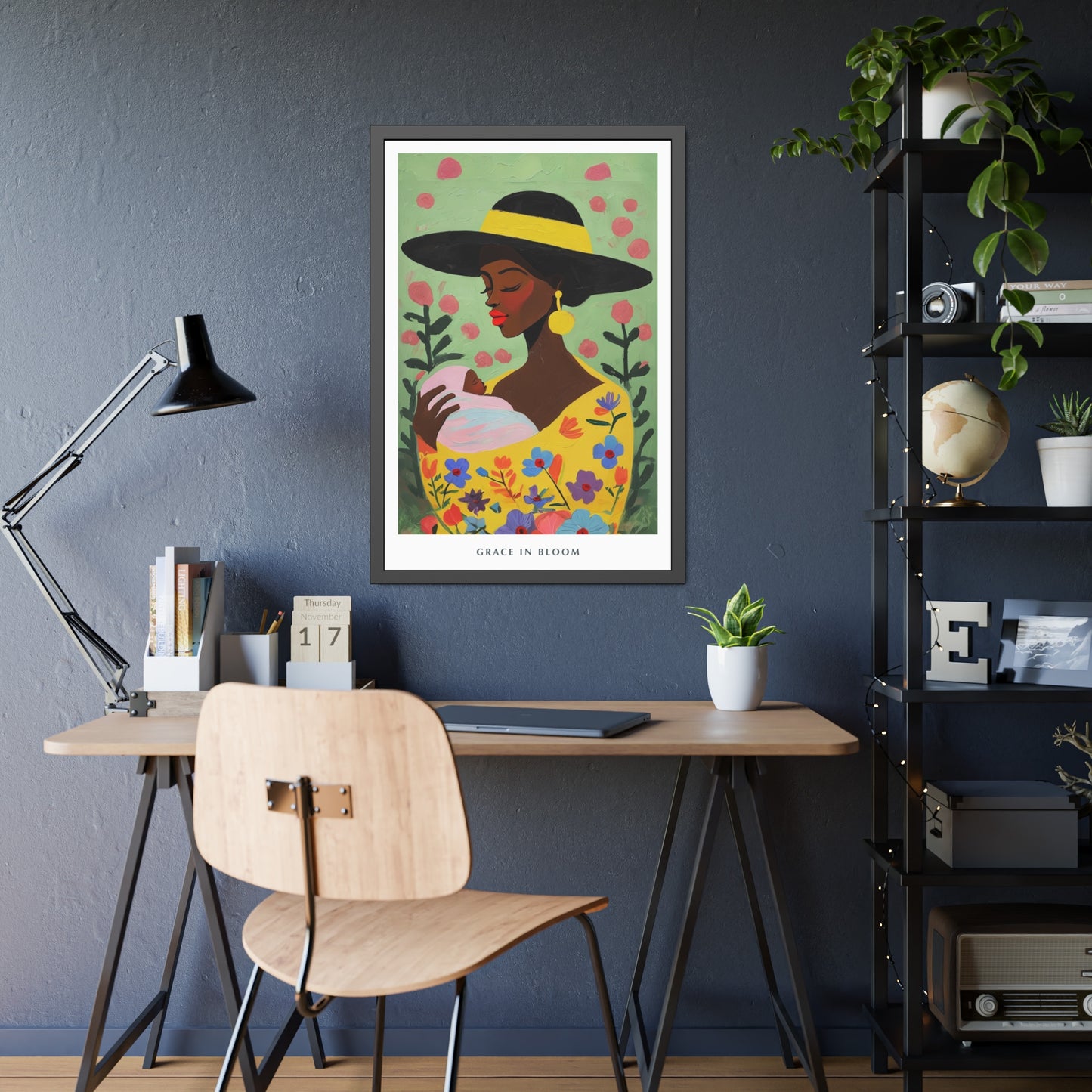 Grace in Bloom - Framed Poster Print