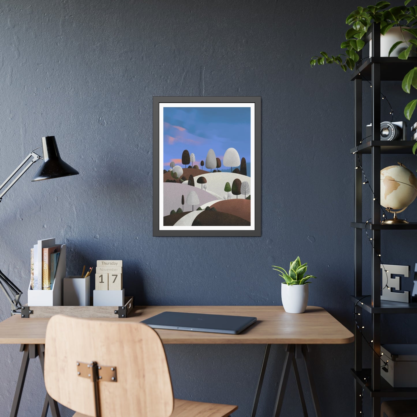 Evening Walk - Framed paper poster