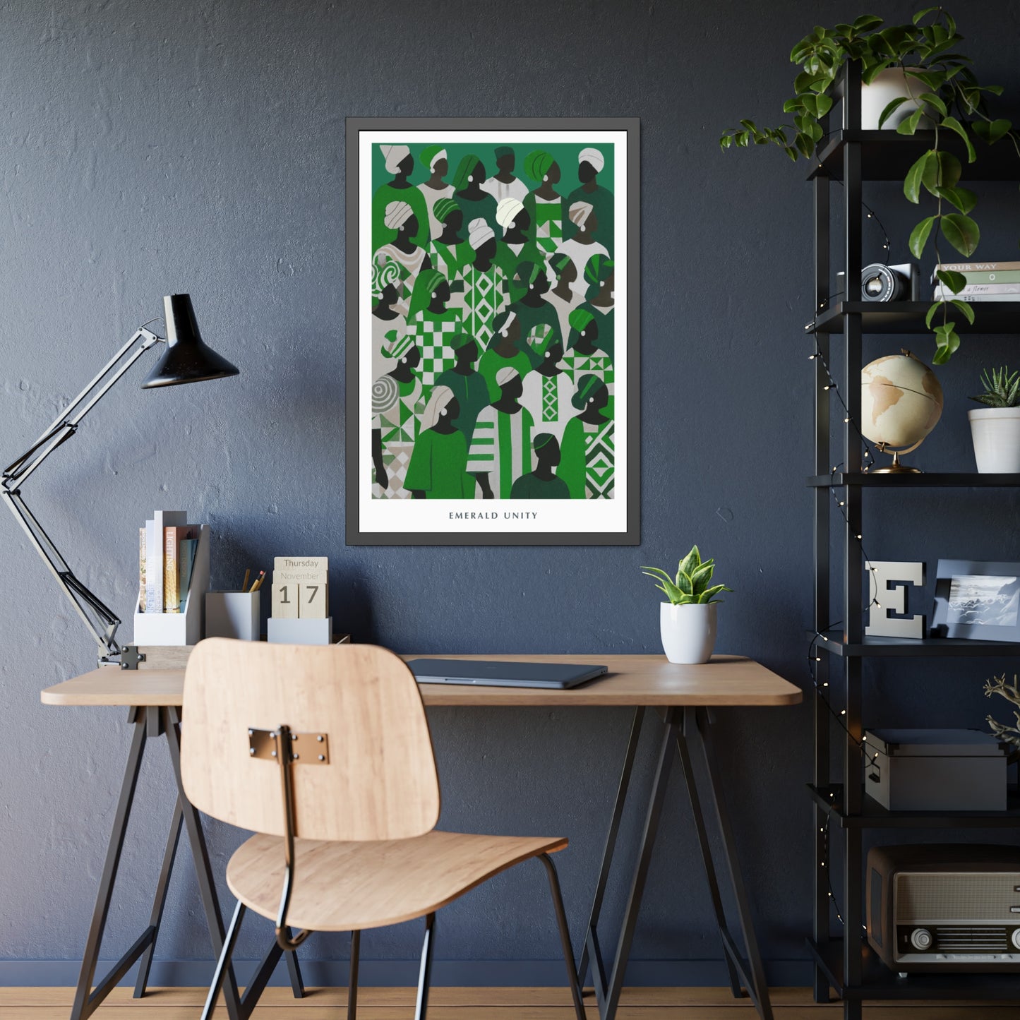 Emerald Unity - Framed Poster Print