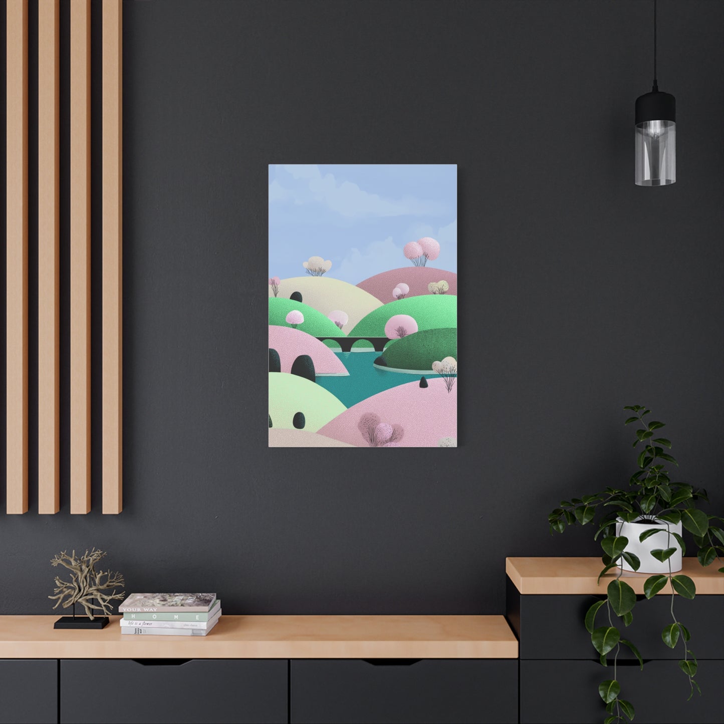 Spring Bridge - Matte Finish, Stretched, 1 25"
