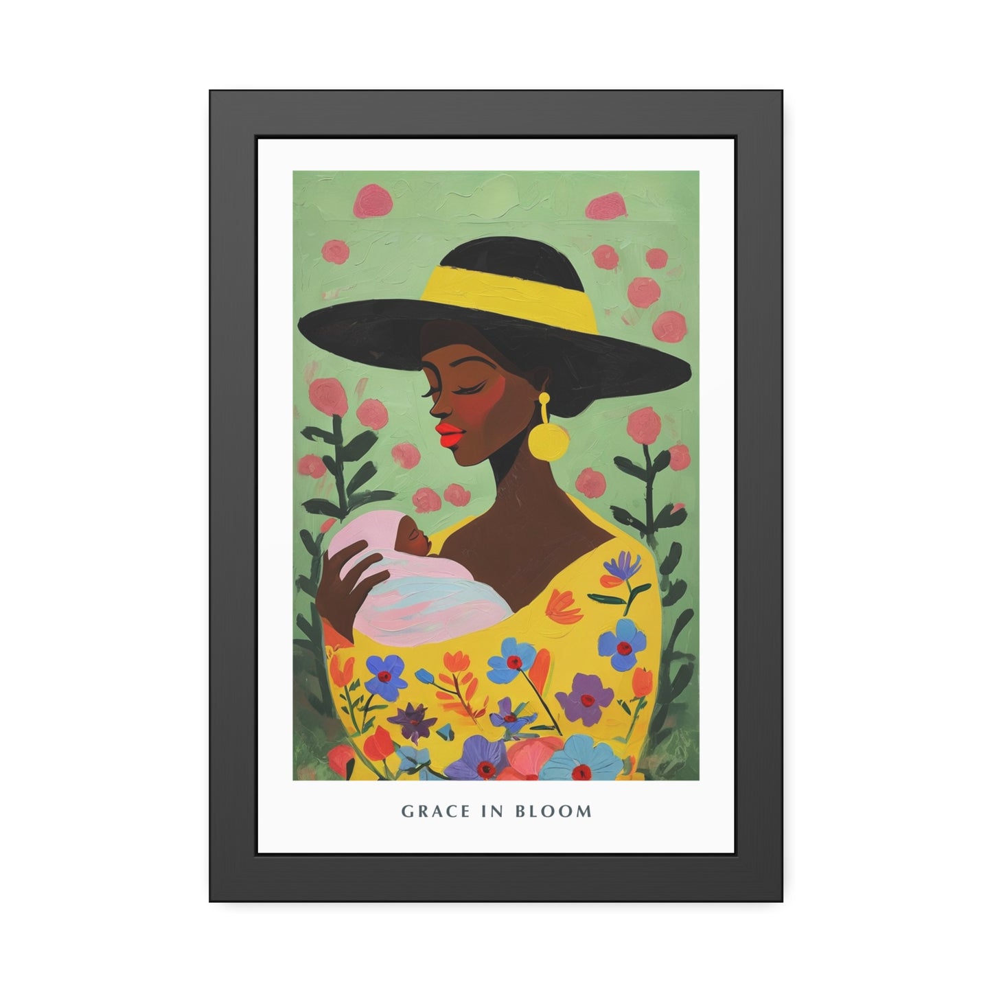 Grace in Bloom - Framed Poster Print