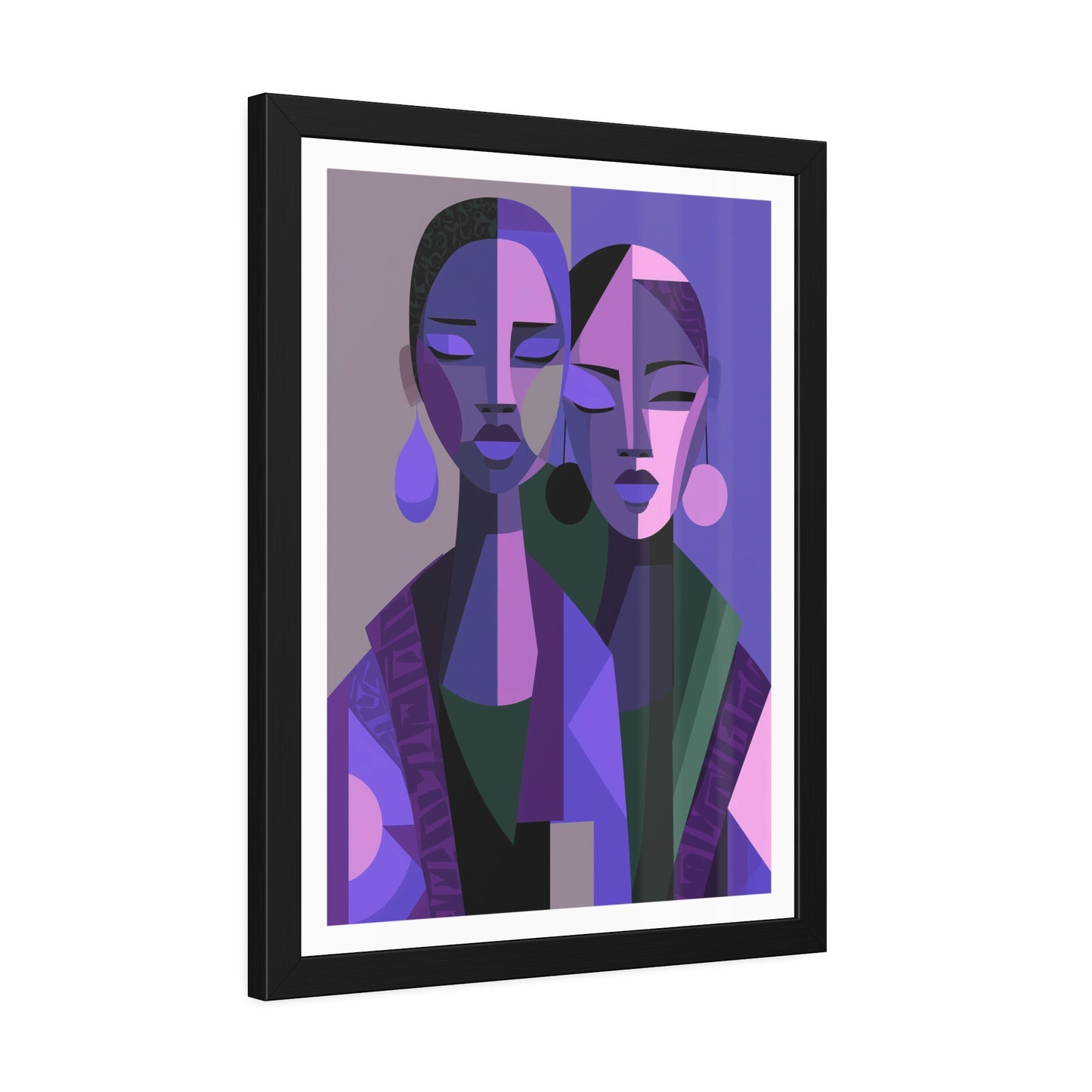 Les Soeurs Amoureux - No text - Framed Poster Print