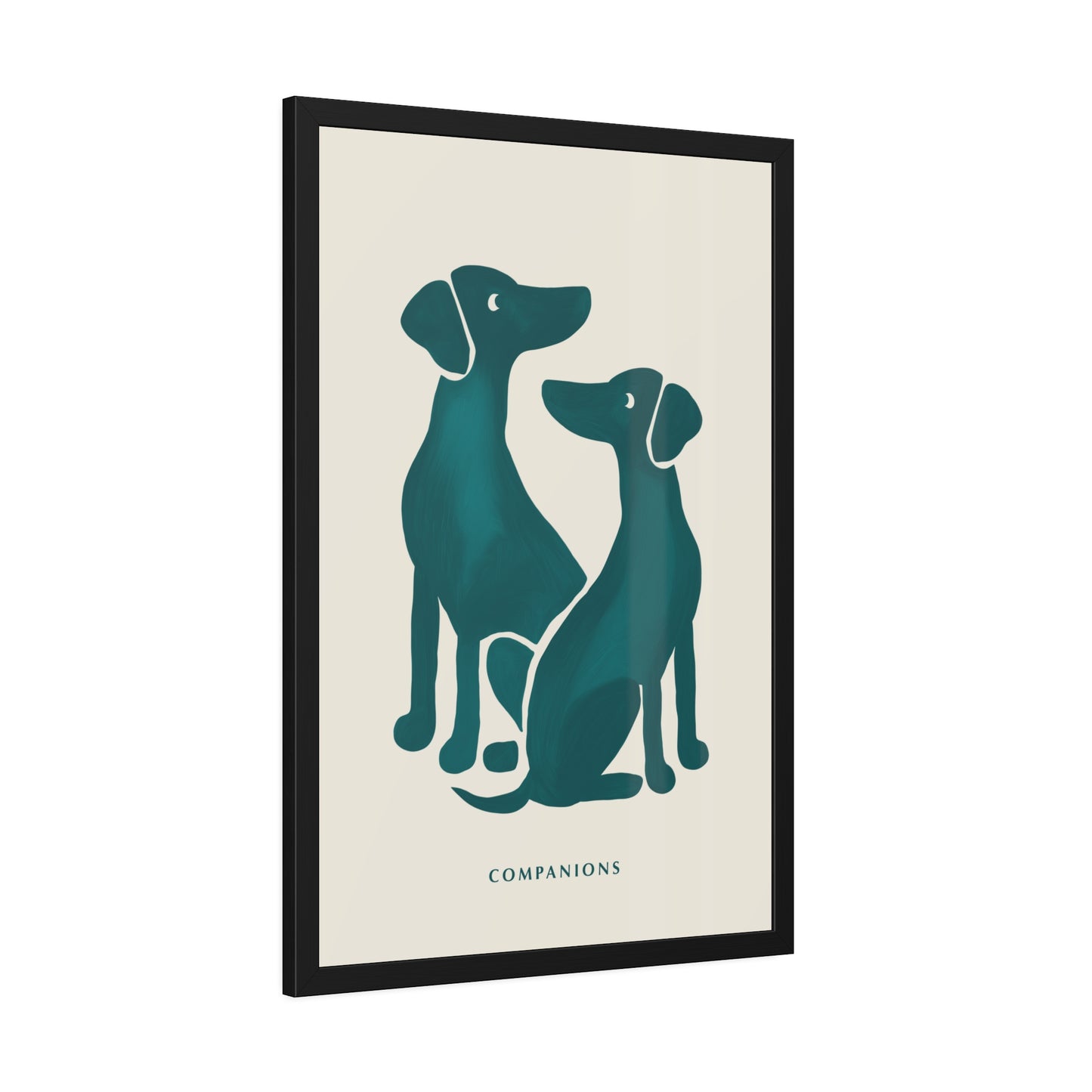 'Companion' - Dog Wall Poster - Minimalist Design