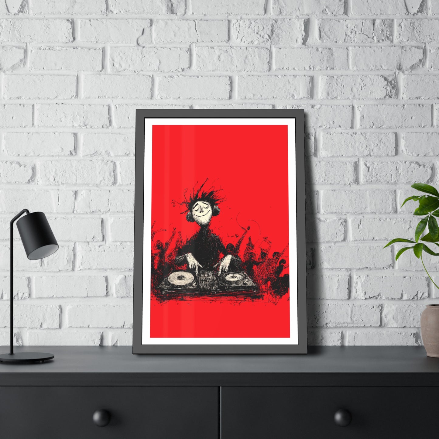 Lost in the music - Framed Poster Print