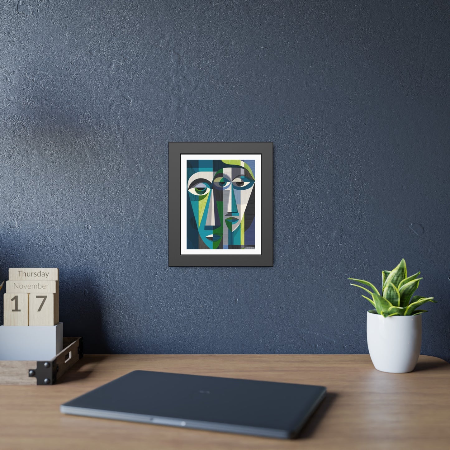 Duality in motion - No text - Framed Poster Print