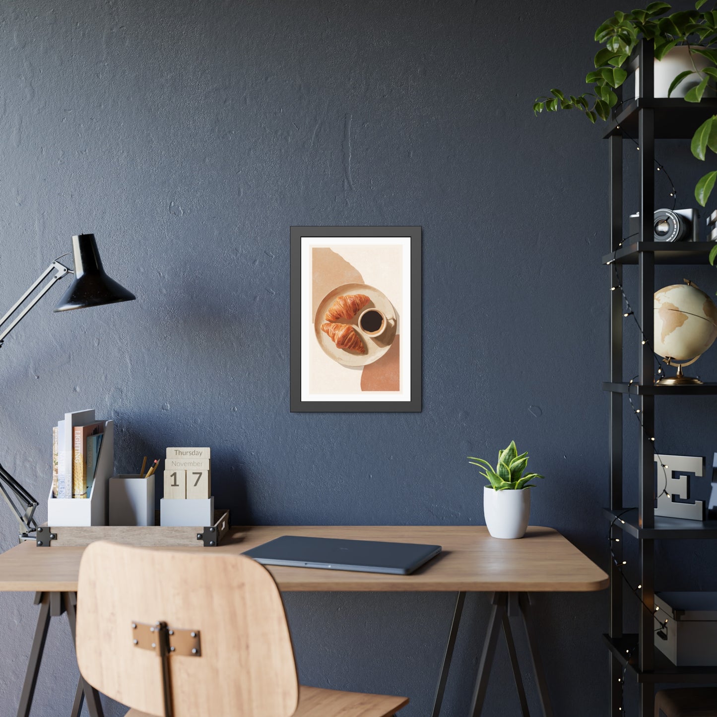 Golden Hour Coffee - Framed Poster Print