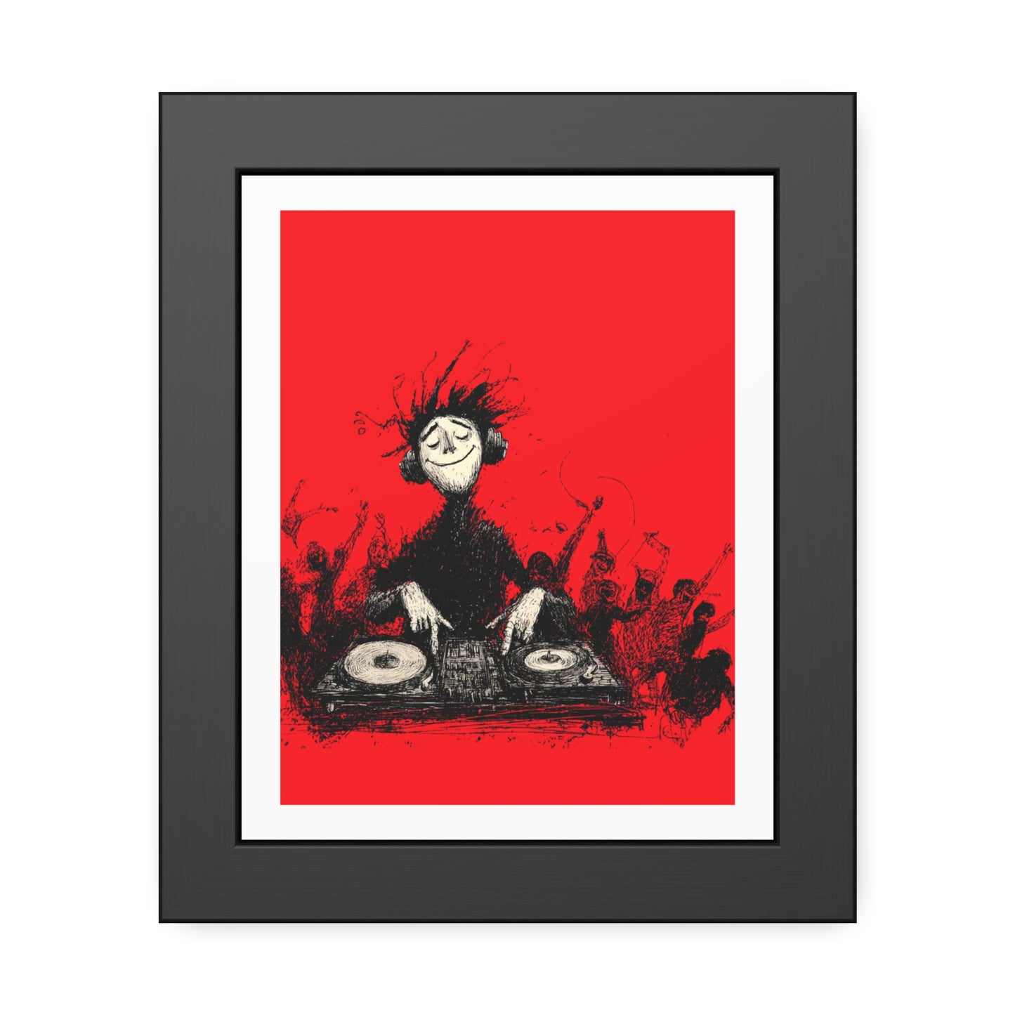 Lost in the music - Framed Poster Print