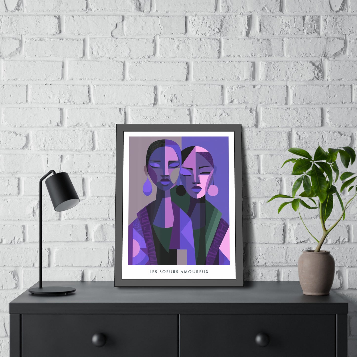 Les Soeurs Amoureux - Framed Poster Print