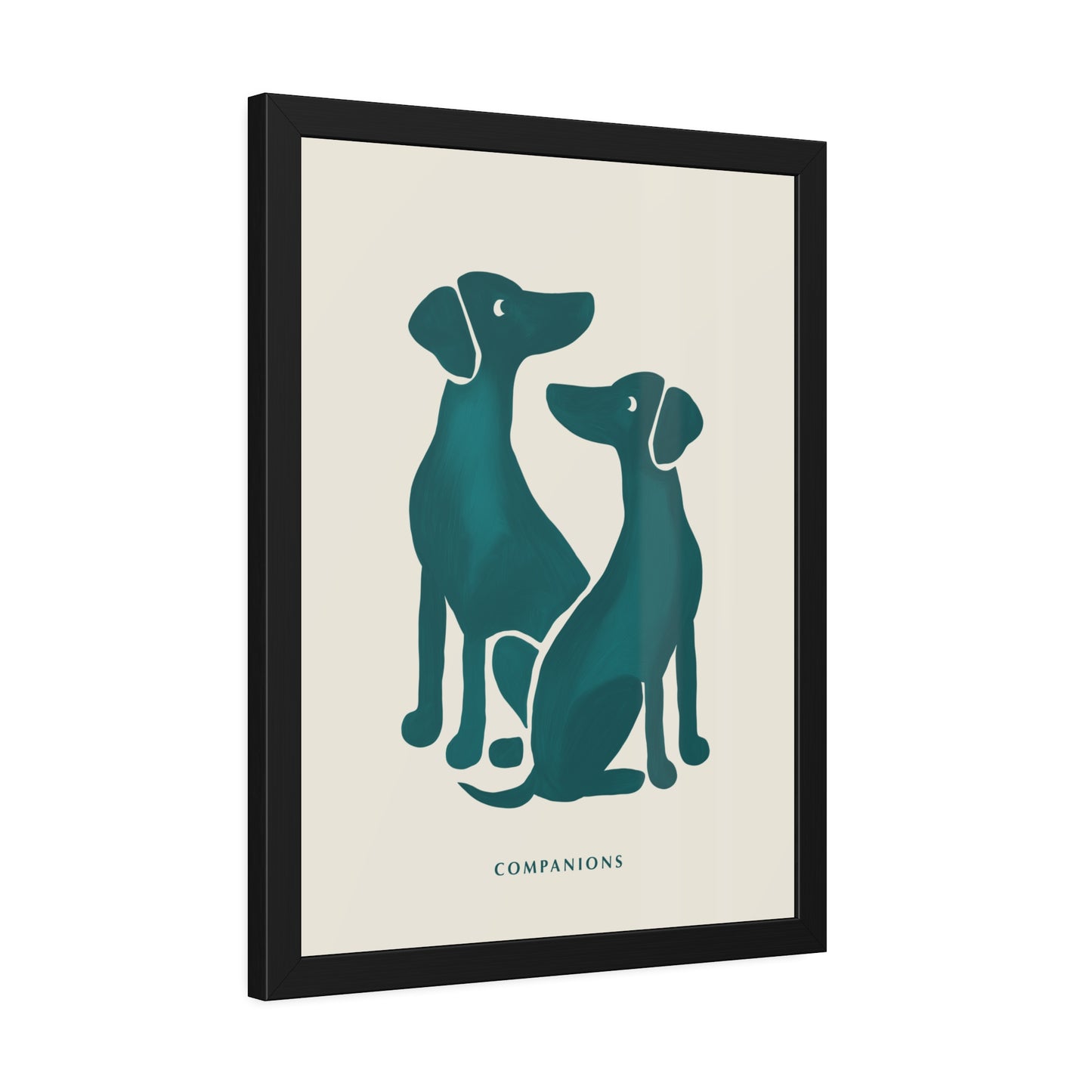 'Companion' - Dog Wall Poster - Minimalist Design