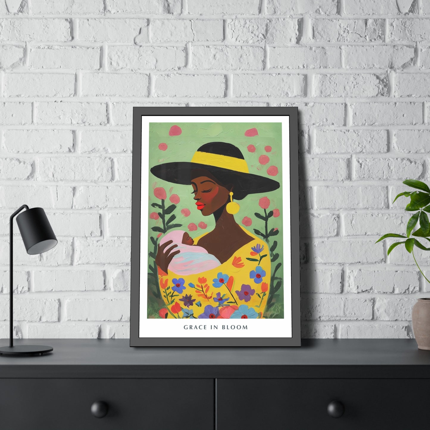 Grace in Bloom - Framed Poster Print