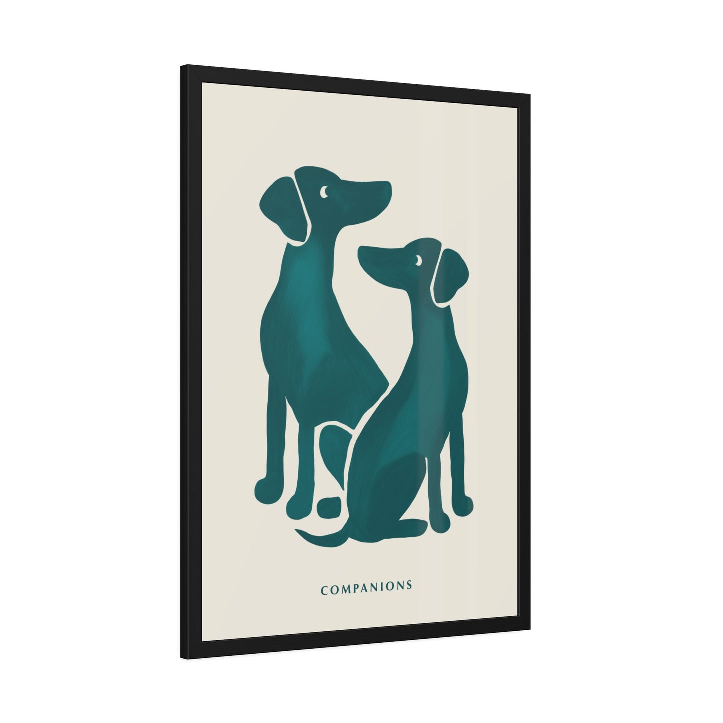 'Companion' - Dog Wall Poster - Minimalist Design