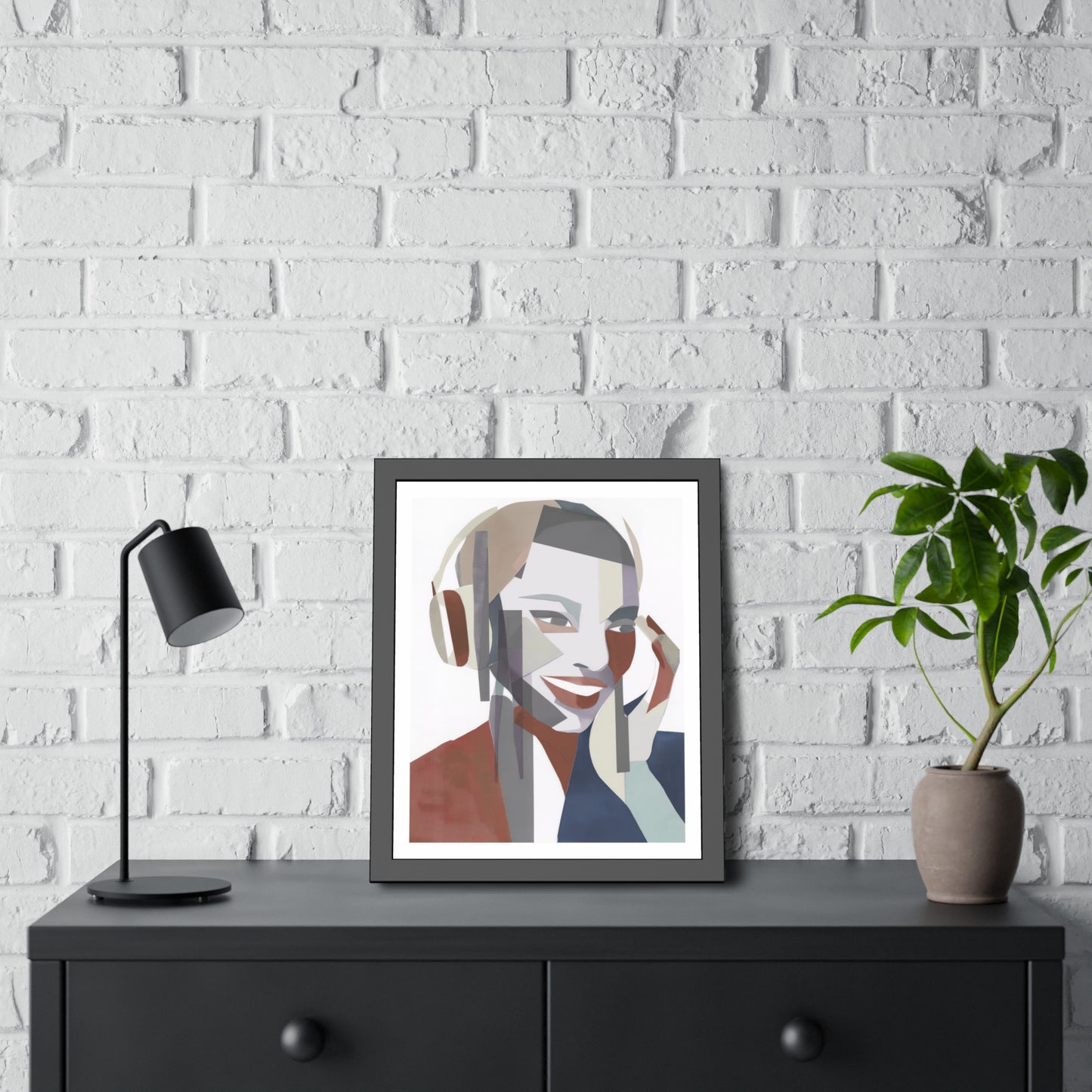 Happy Face Lady - Poster Print Design