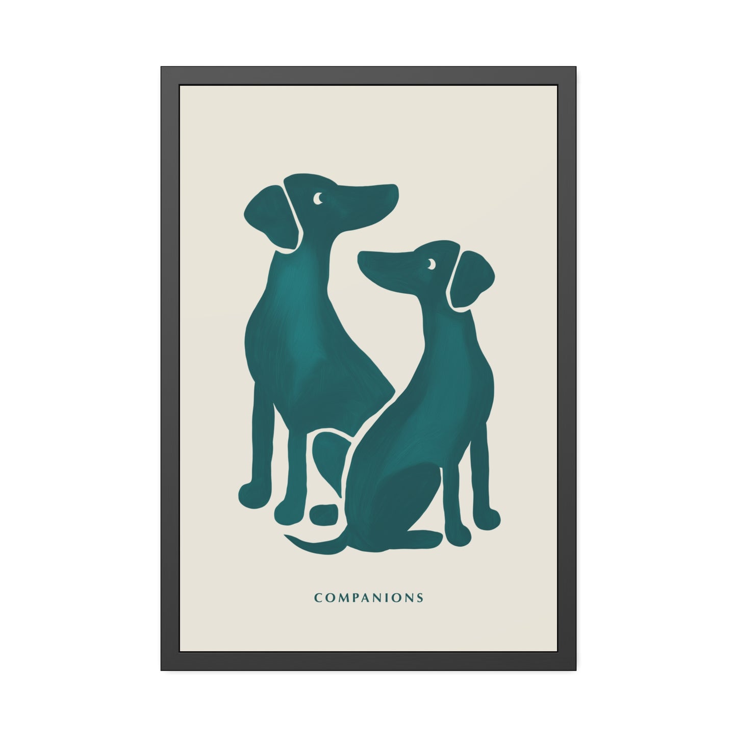 'Companion' - Dog Wall Poster - Minimalist Design
