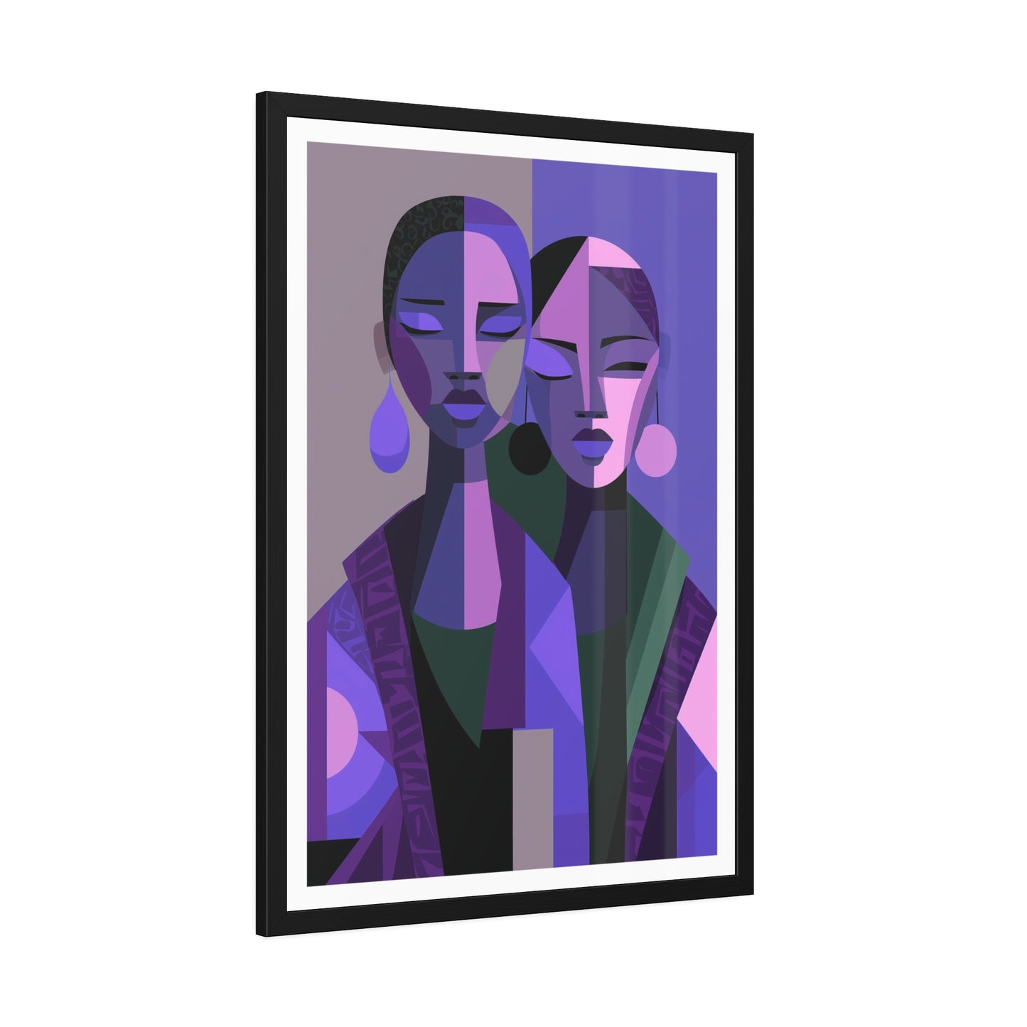 Les Soeurs Amoureux - No text - Framed Poster Print