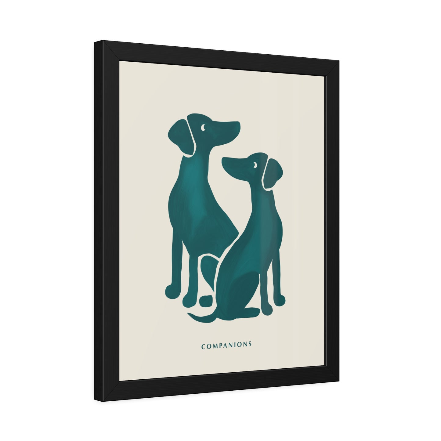 'Companion' - Dog Wall Poster - Minimalist Design