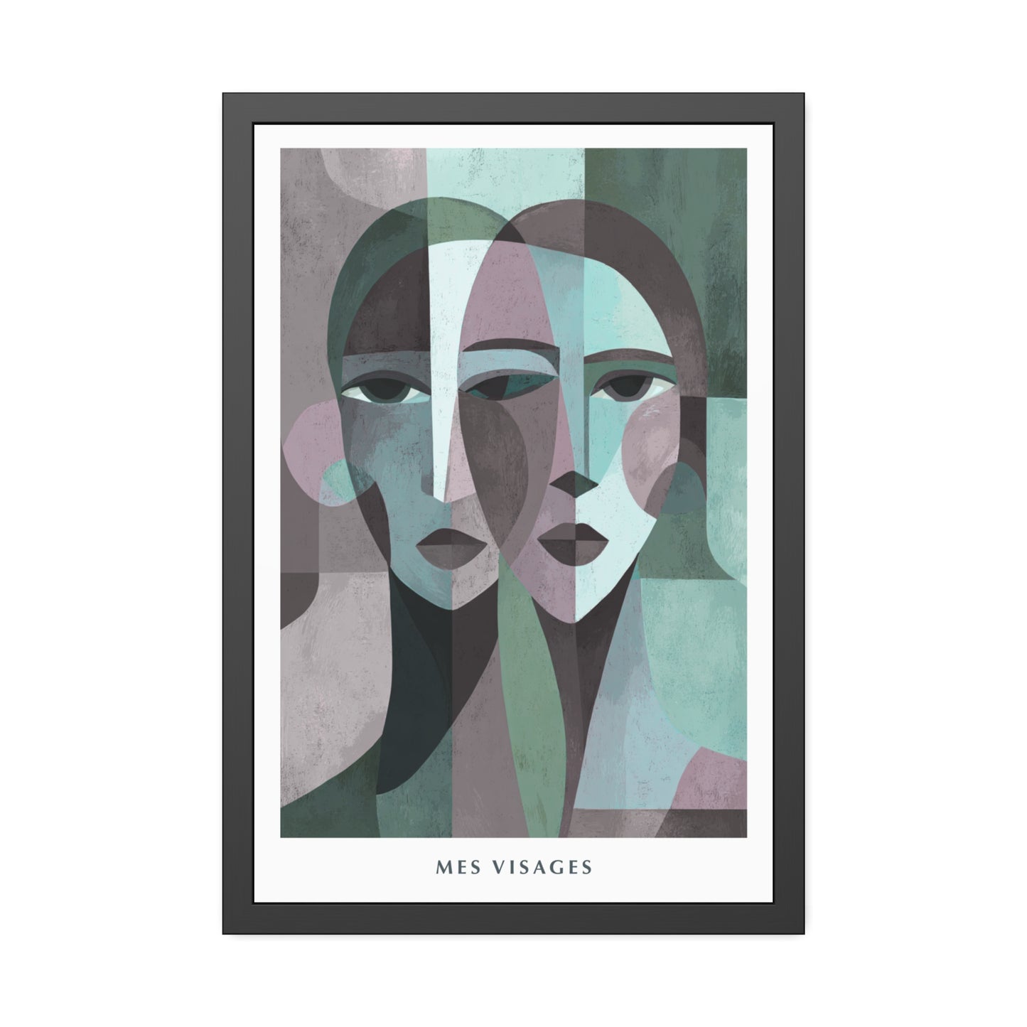 Mes Visages - Framed Poster Print