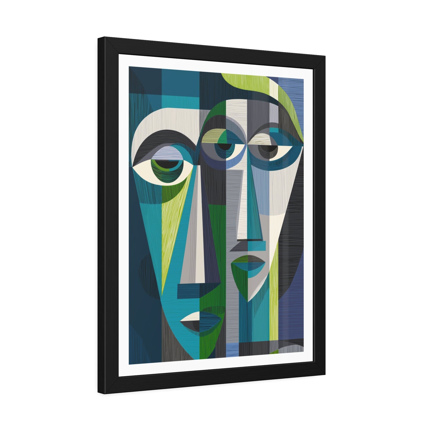 Duality in motion - No text - Framed Poster Print