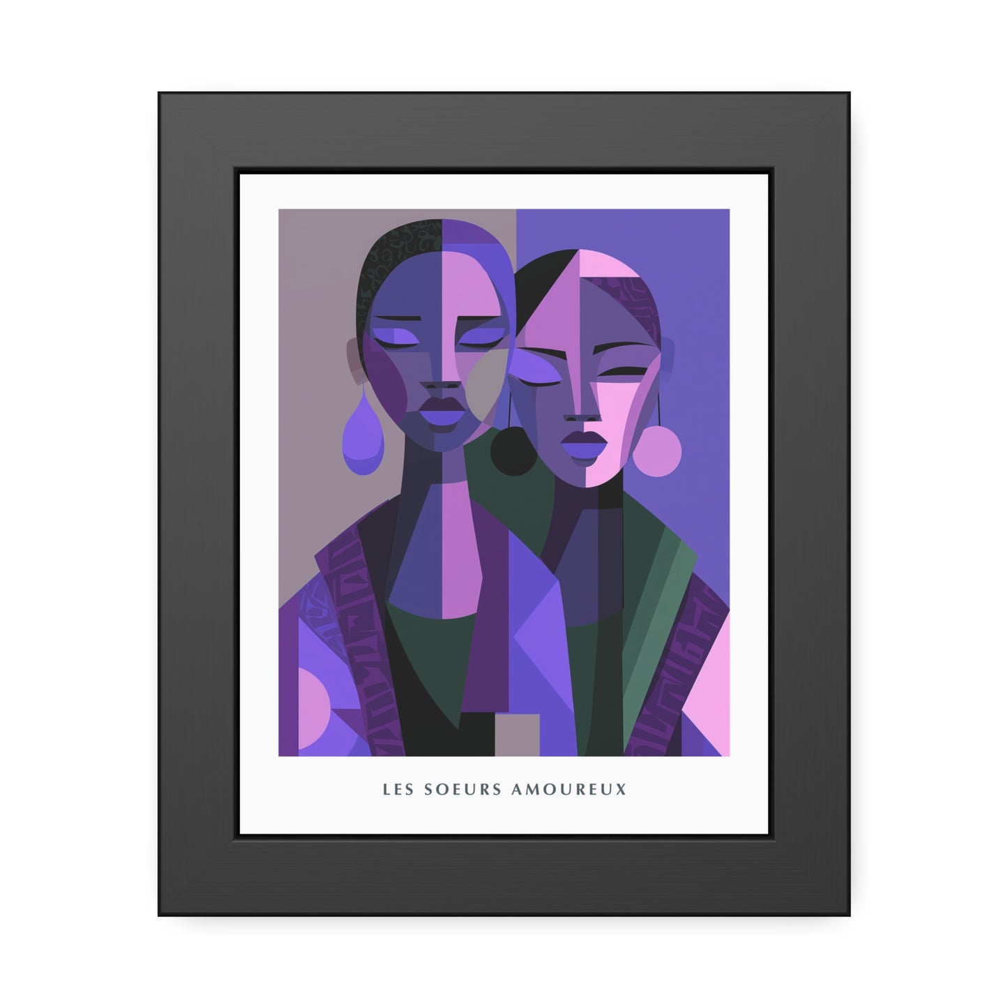 Les Soeurs Amoureux - Framed Poster Print
