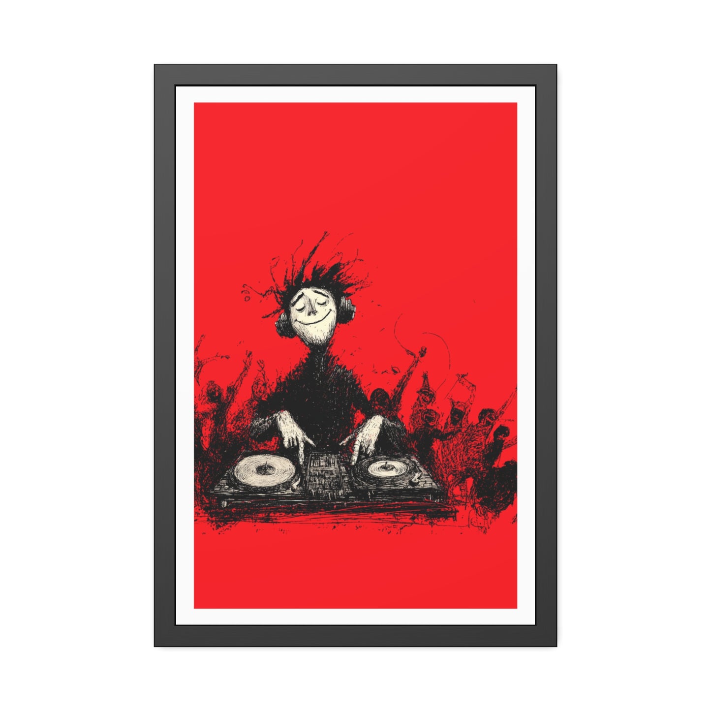 Lost in the music - Framed Poster Print