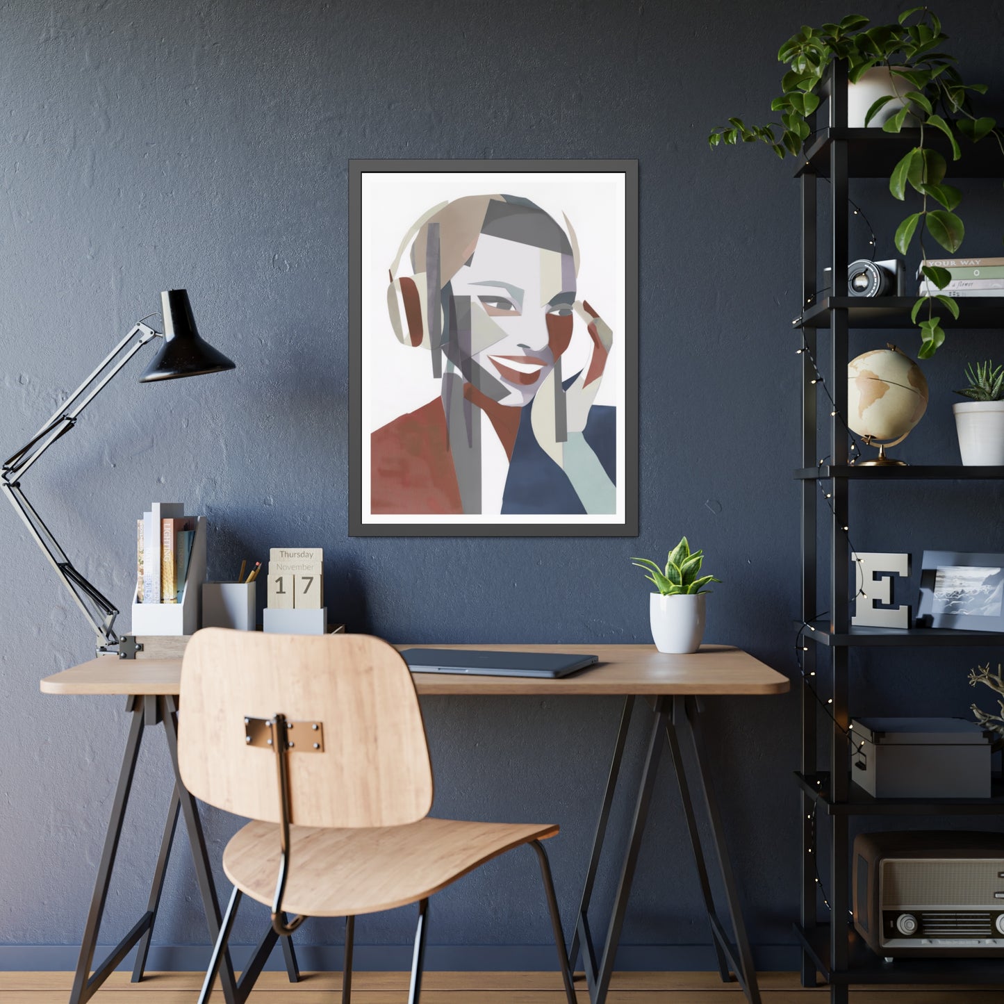 Happy Face Lady - Poster Print Design