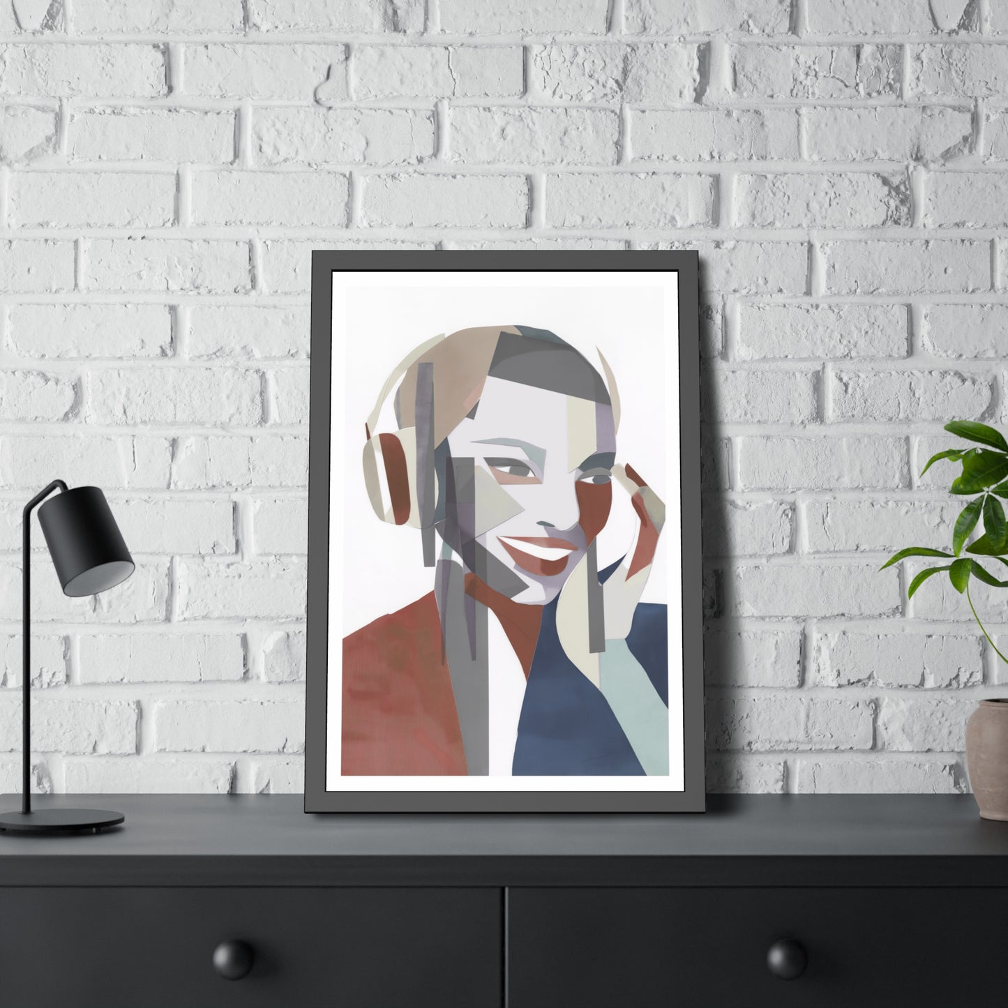 Happy Face Lady - Poster Print Design