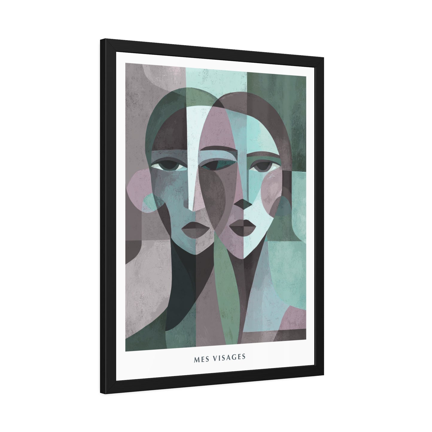 Mes Visages - Framed Poster Print