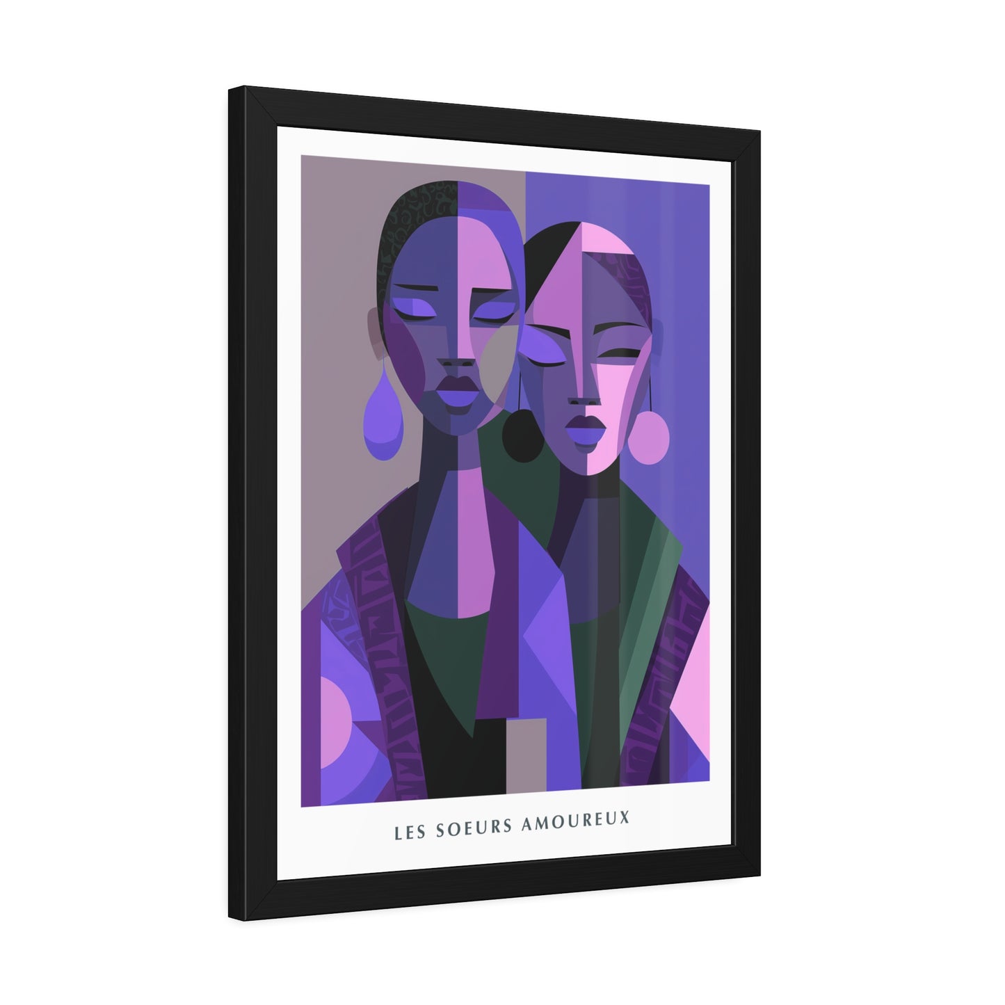 Les Soeurs Amoureux - Framed Poster Print