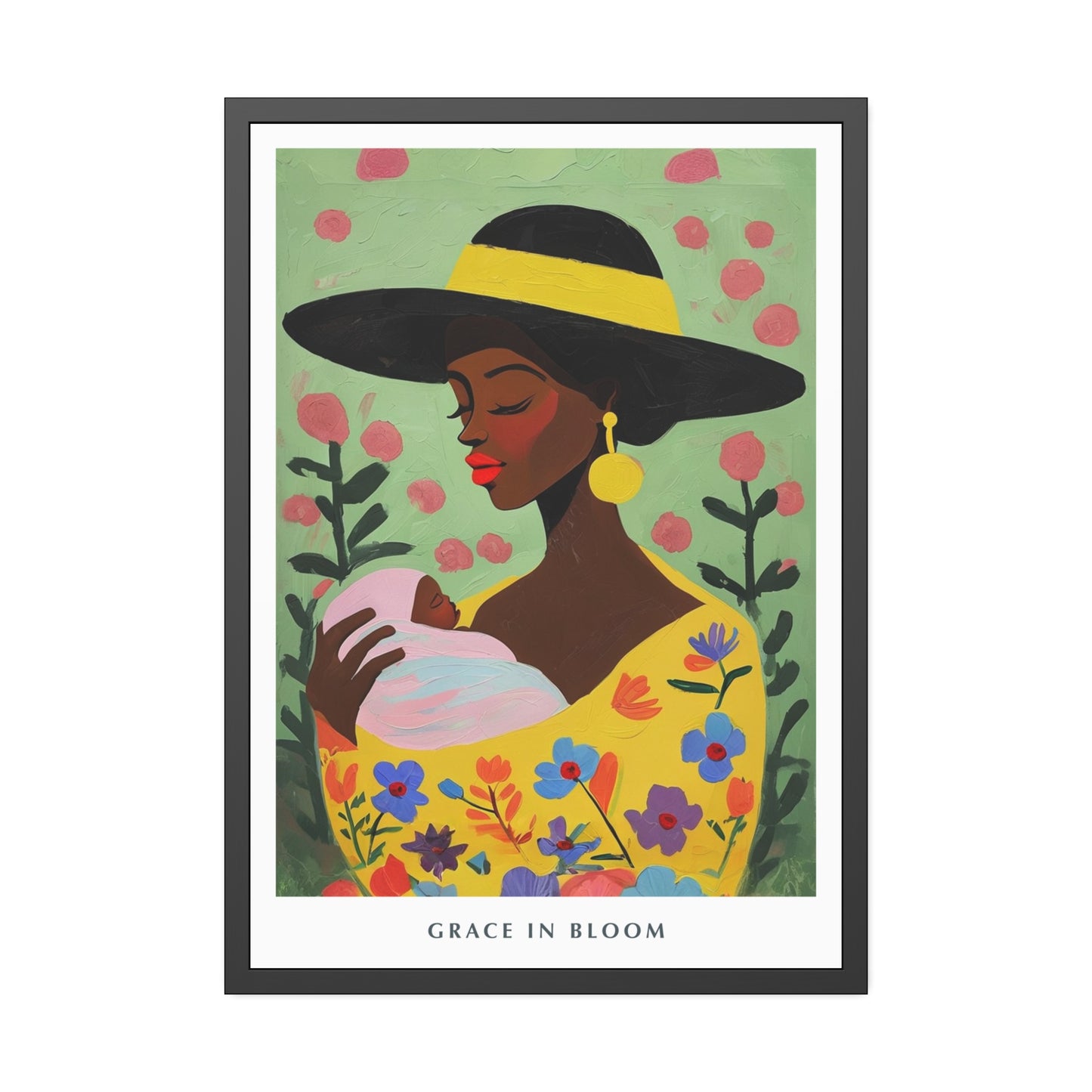 Grace in Bloom - Framed Poster Print