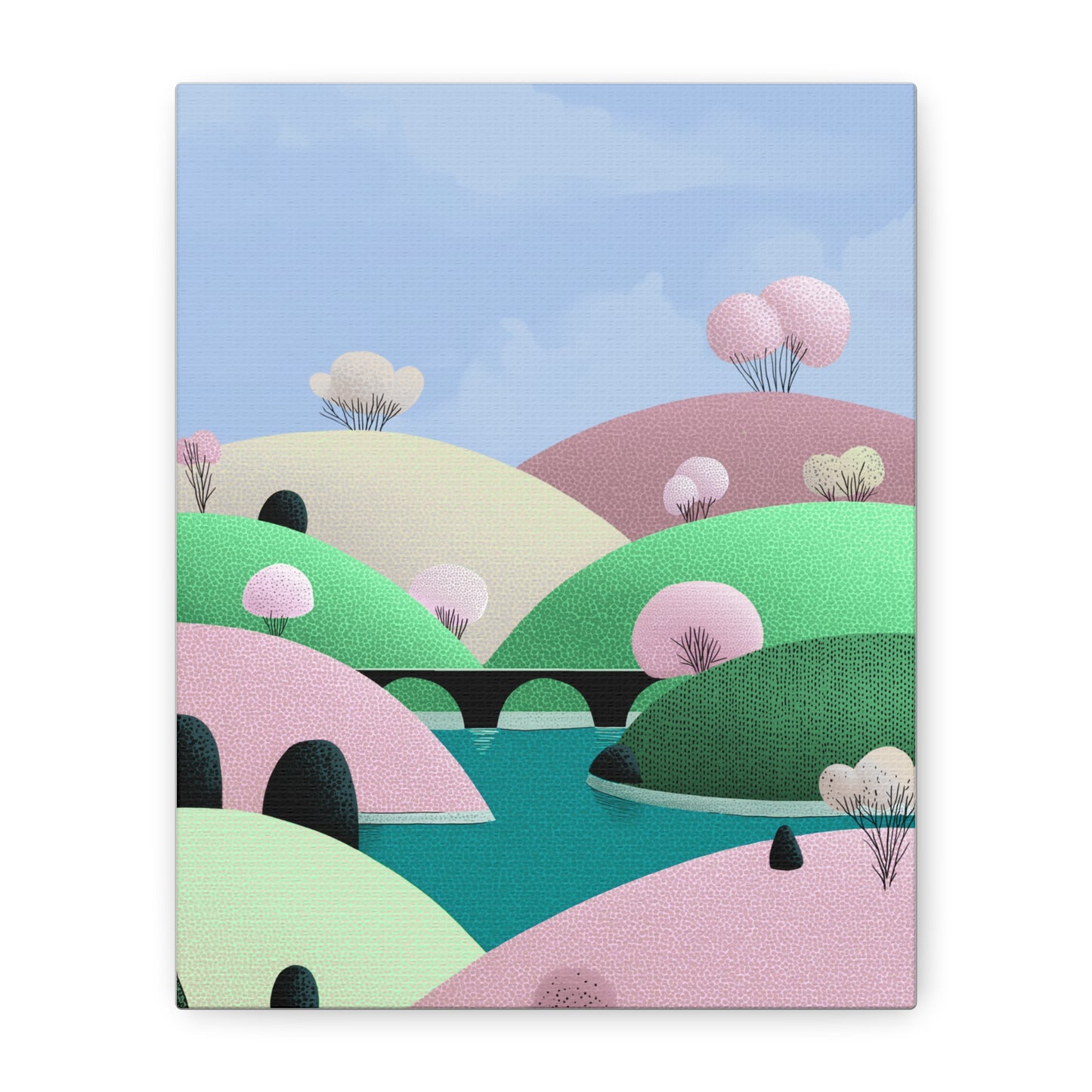 Spring Bridge - Matte Finish, Stretched, 1 25"