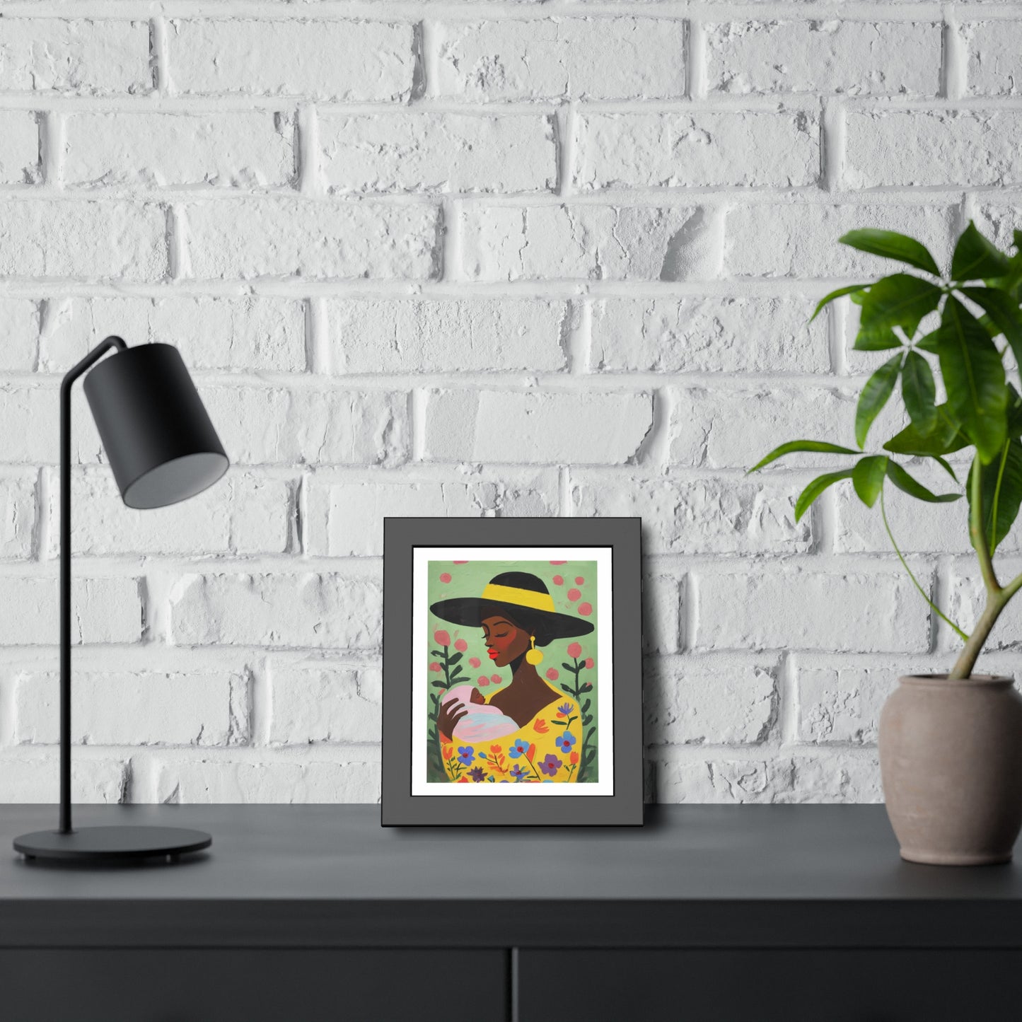 Grace in Bloom - No text - Framed Poster Print