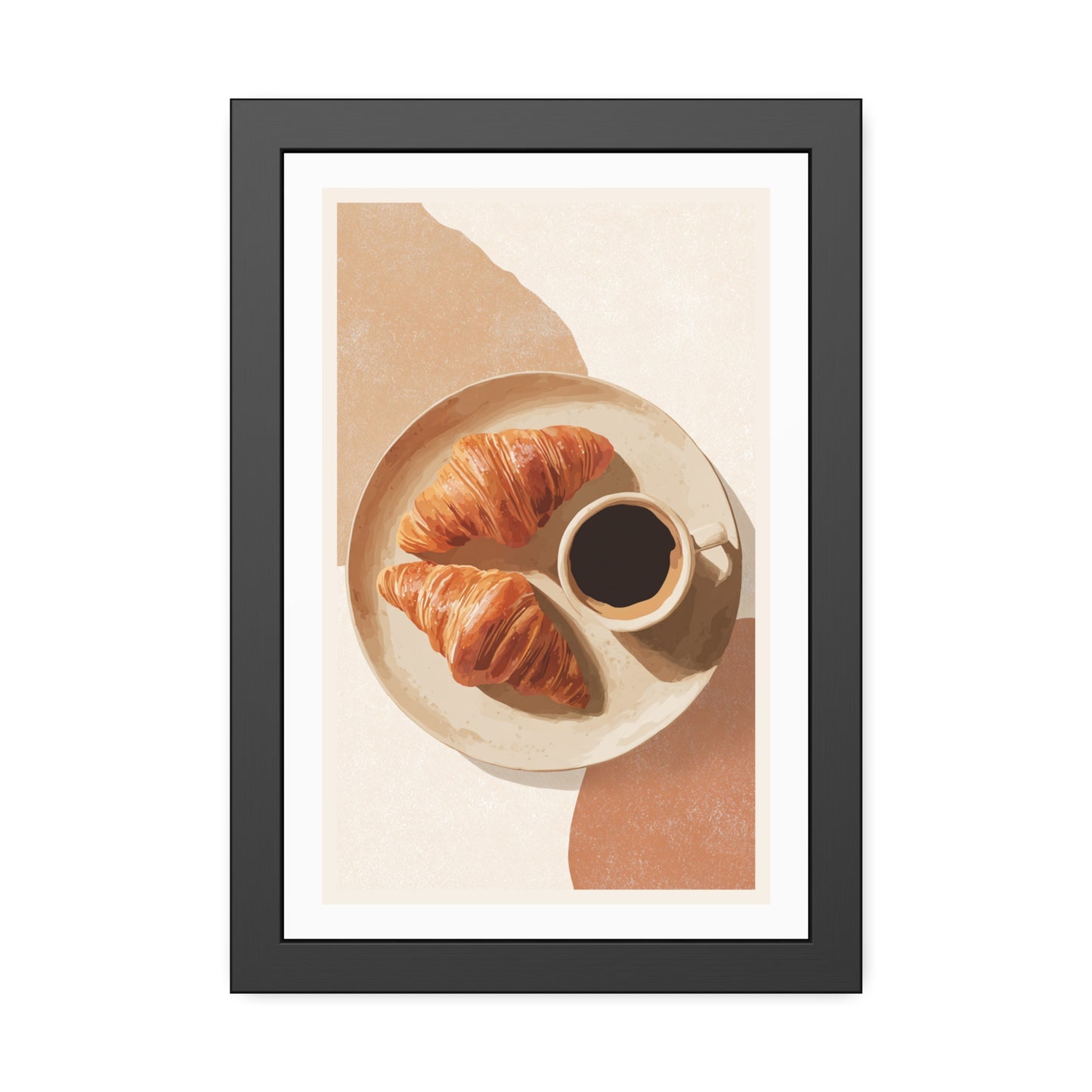 Golden Hour Coffee - Framed Poster Print