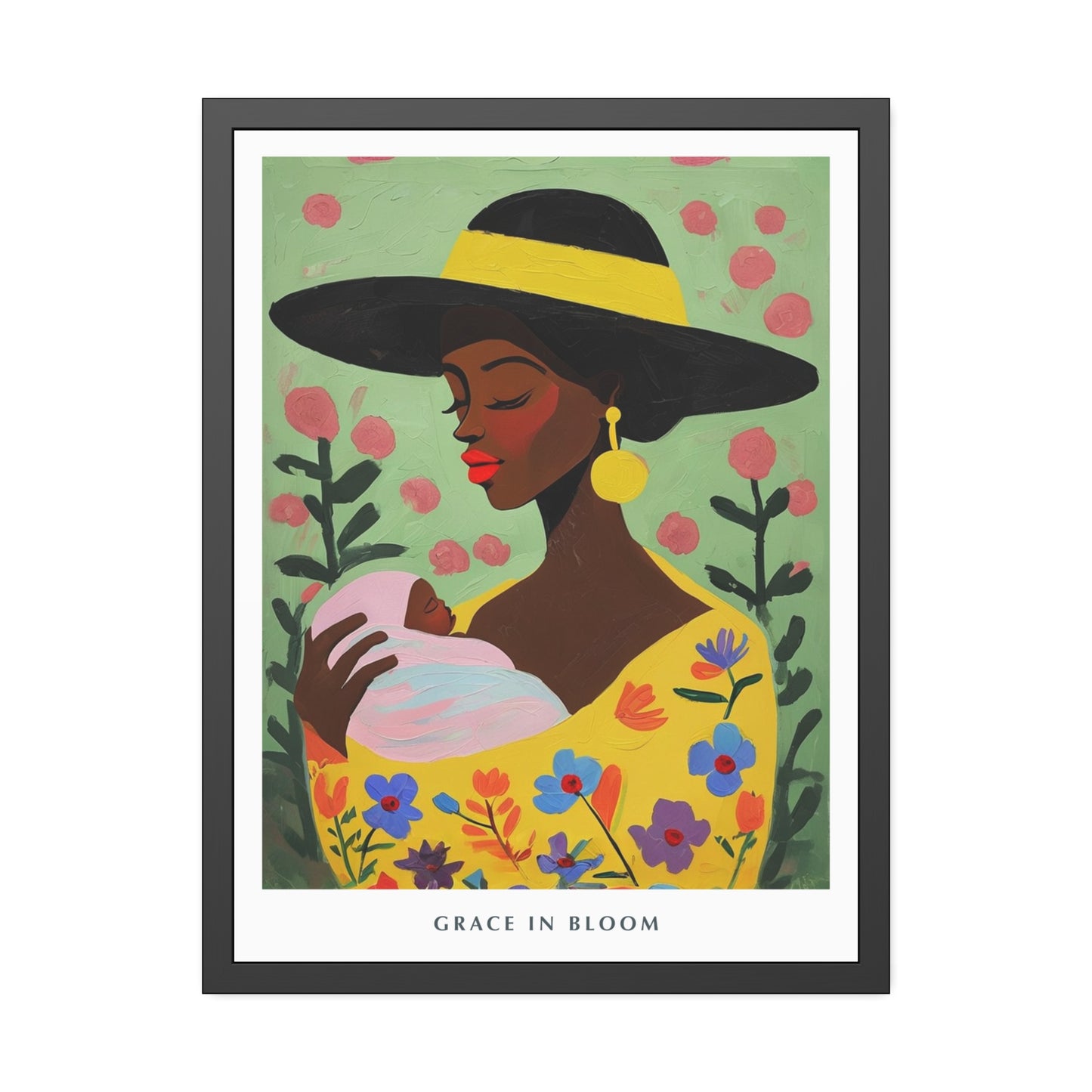 Grace in Bloom - Framed Poster Print