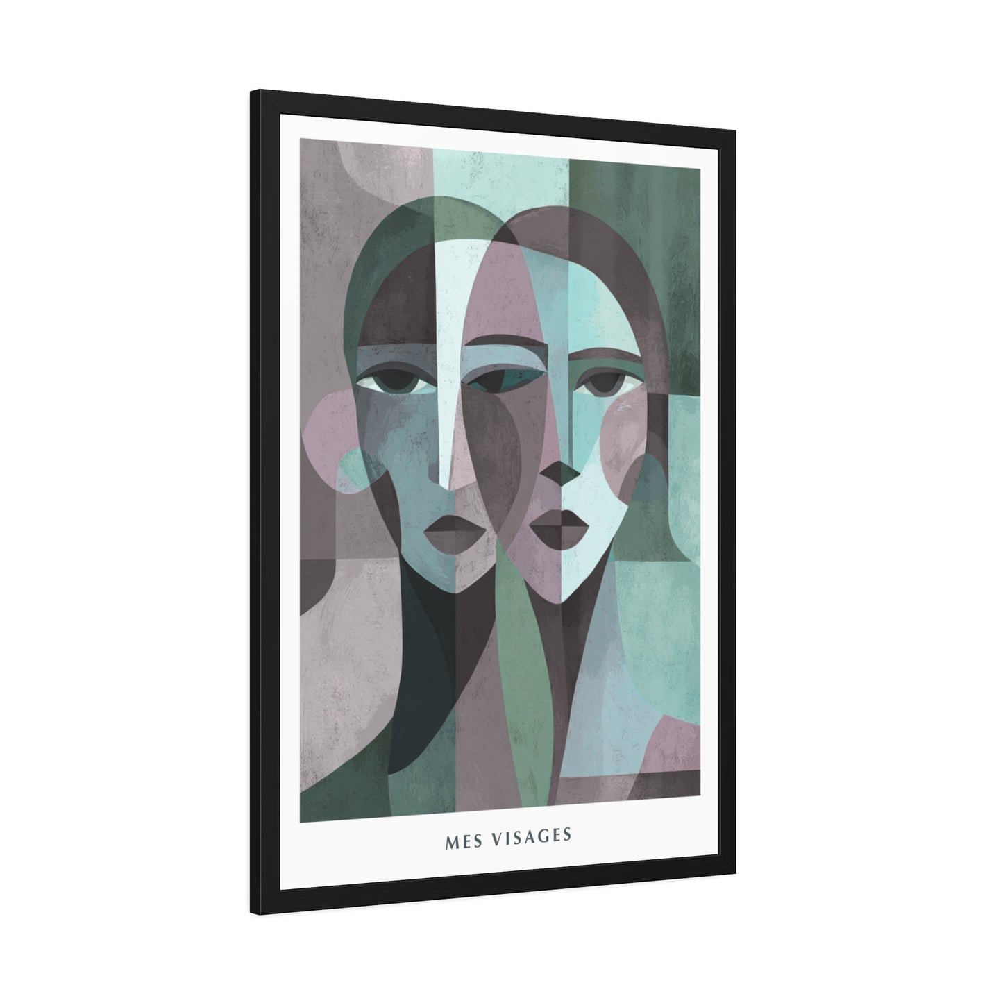 Mes Visages - Framed Poster Print